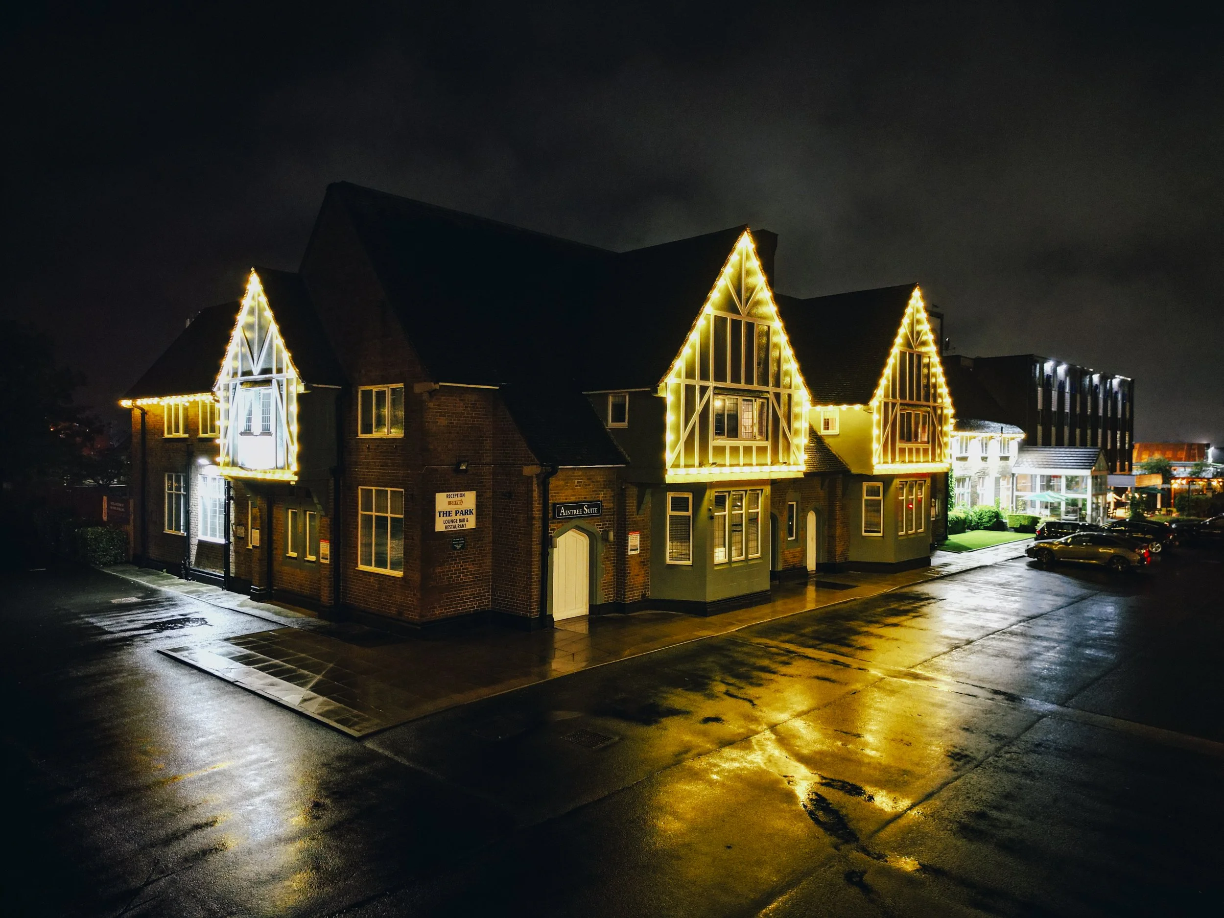 The Park Hotel Liverpool: Night-time Elegance from Above