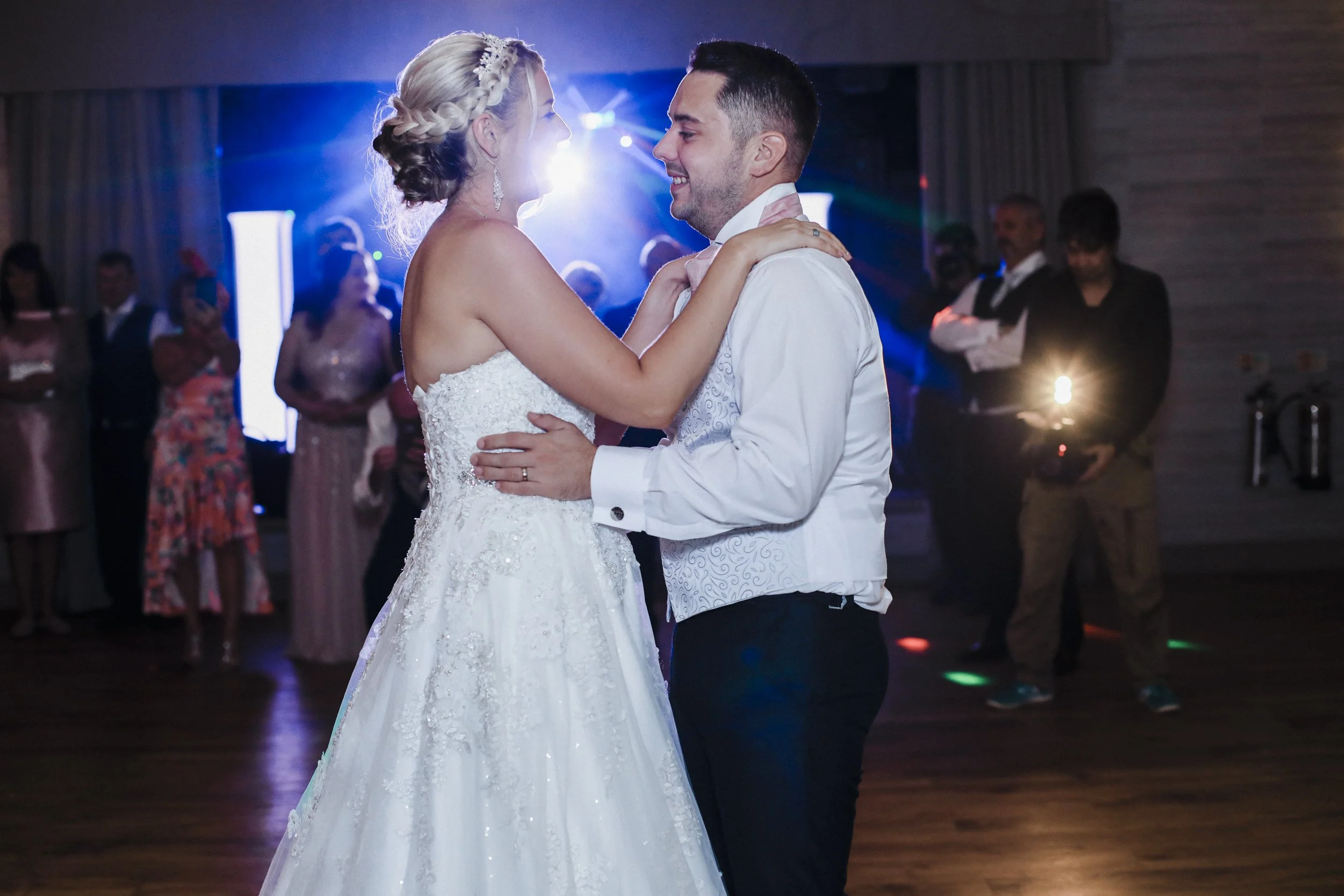first dace excitement Brook Hall Hotel  Liverpool wedding photography