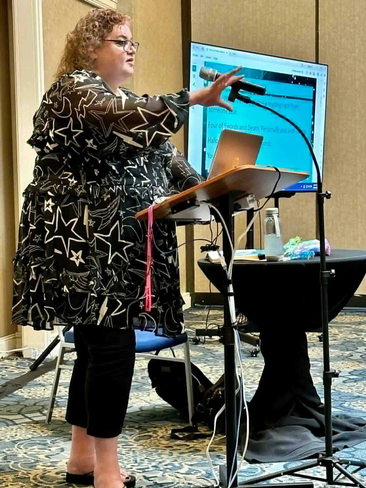 Marion Kirk presenting at StaarCon 2024.