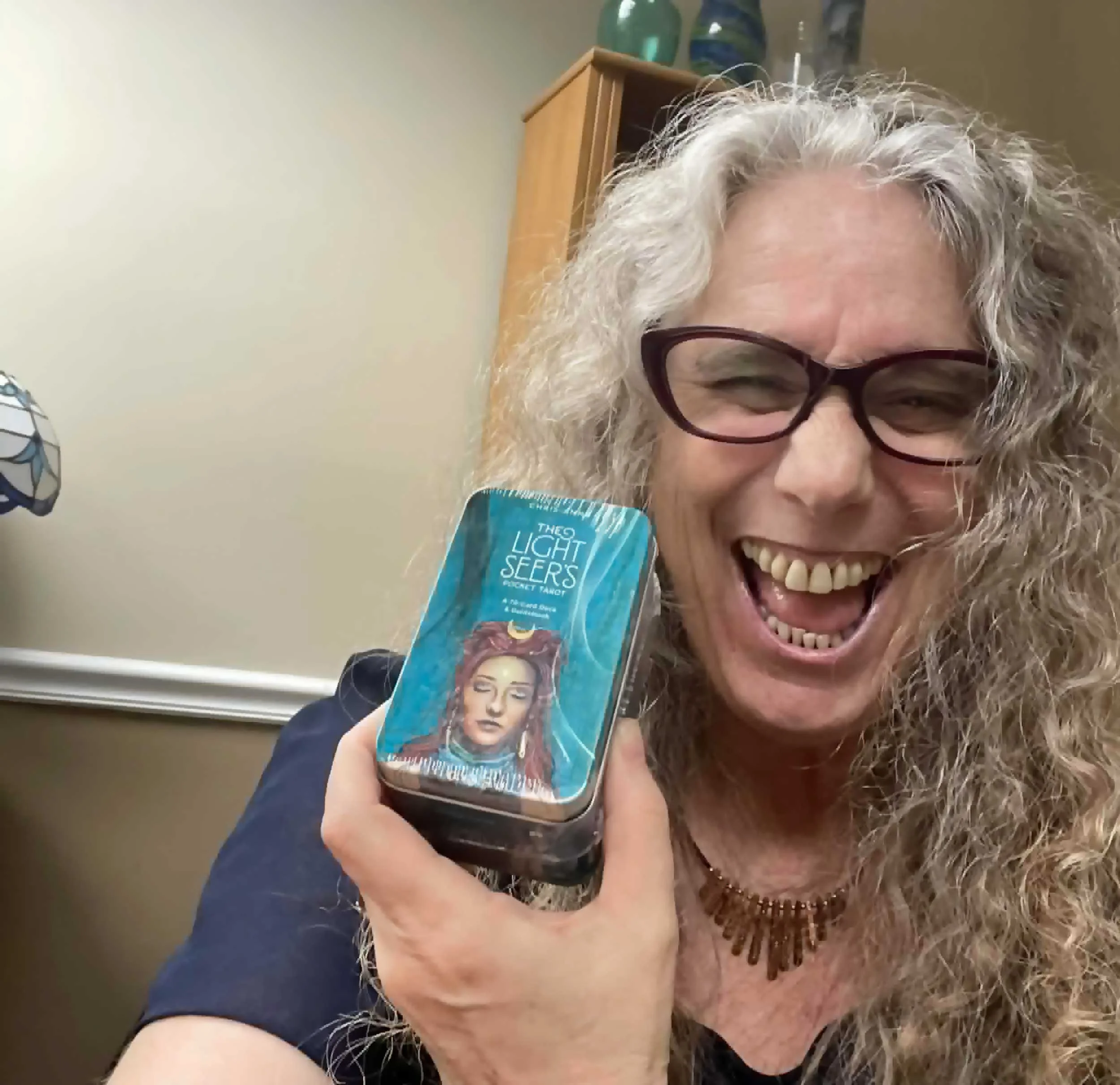 Christiana Gaudet receives a new tarot deck, 2023.