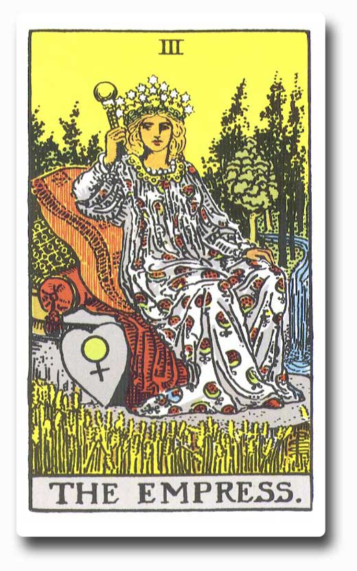 The Empress is card 3 of the Major Arcana
