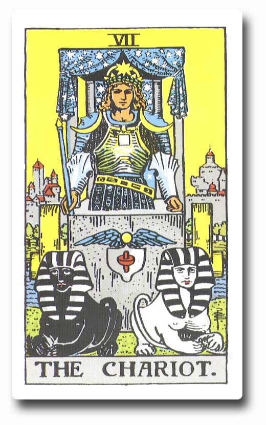 The Chariot is card 7 of the Major Arcana