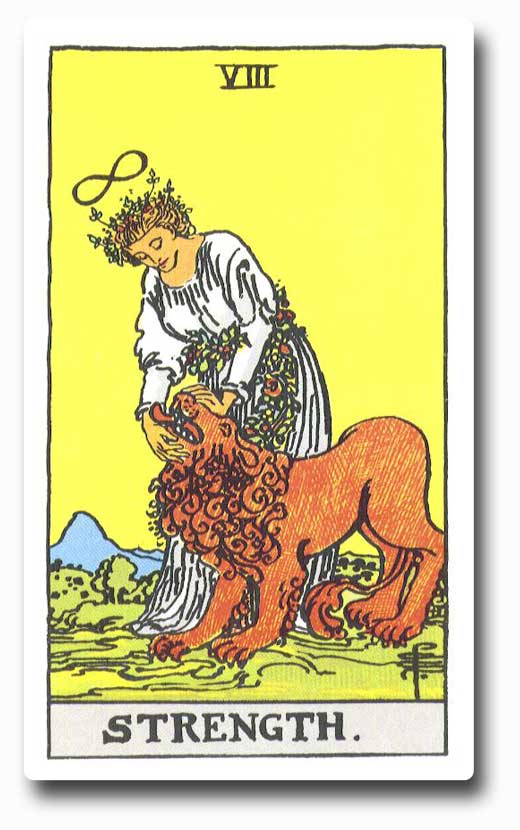 Strength is card 8 of the Major Arcana
