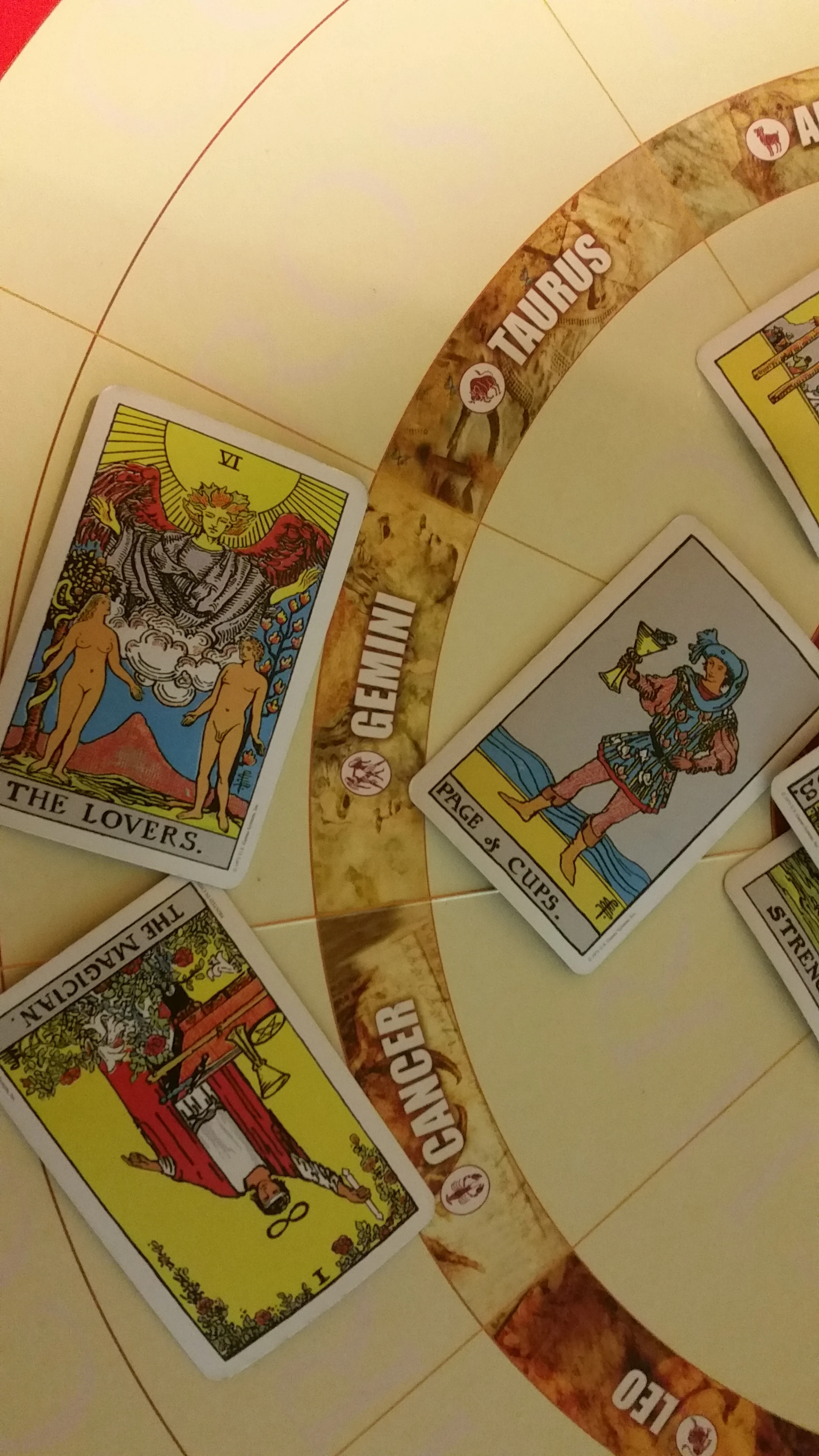 The Page of Cups represents my Mercury in Pisces and The Lovers is my Gemini Rising. Using the exercise above, I'm confident they communicate relatively well.