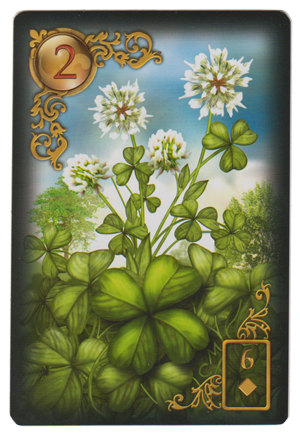 Clover from Gilded Reverie Lenormand, by Ciro Marchetti .