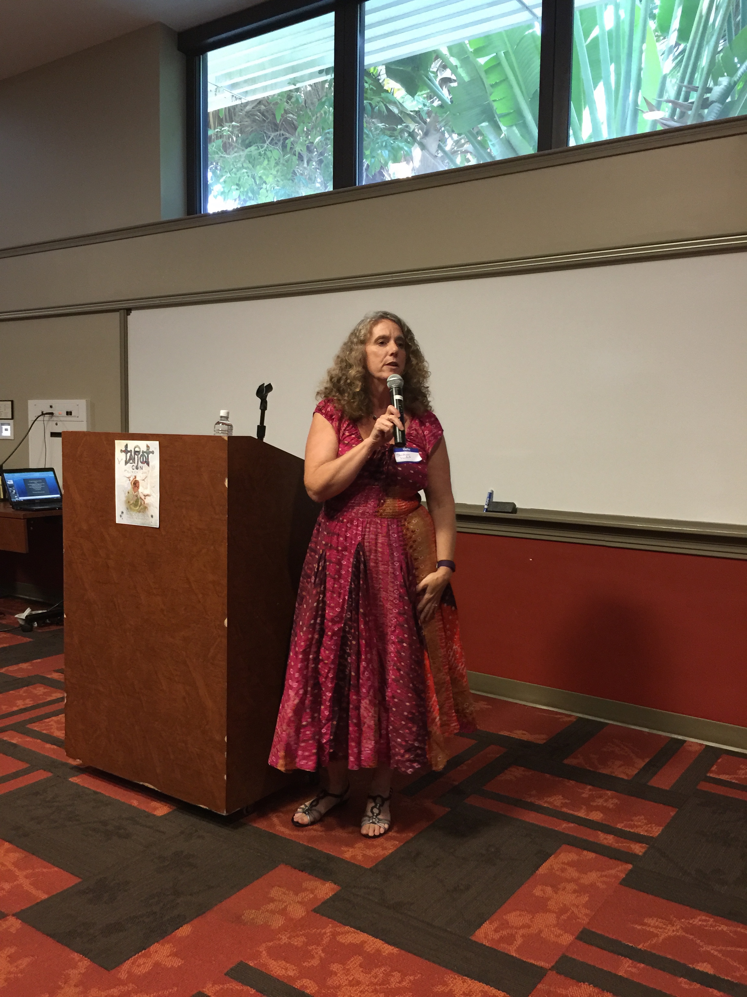  Christiana Gaudet presented "Talk with Tarot and Find your Flow". 