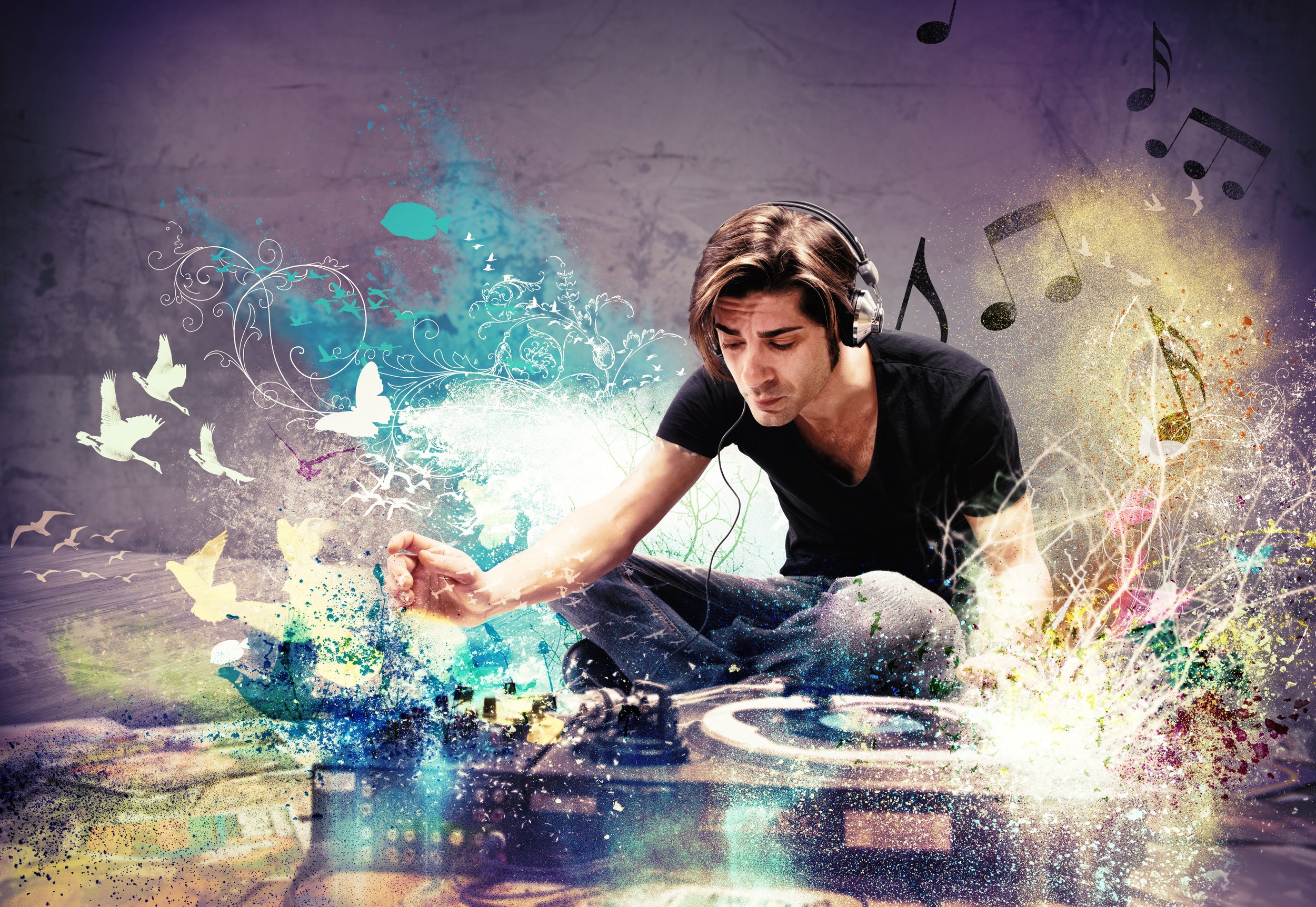 DJ playing music