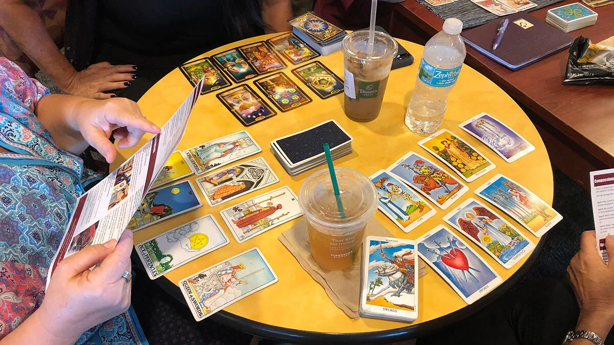 Cards and Conversation Tarot Meetup on YouTube Live