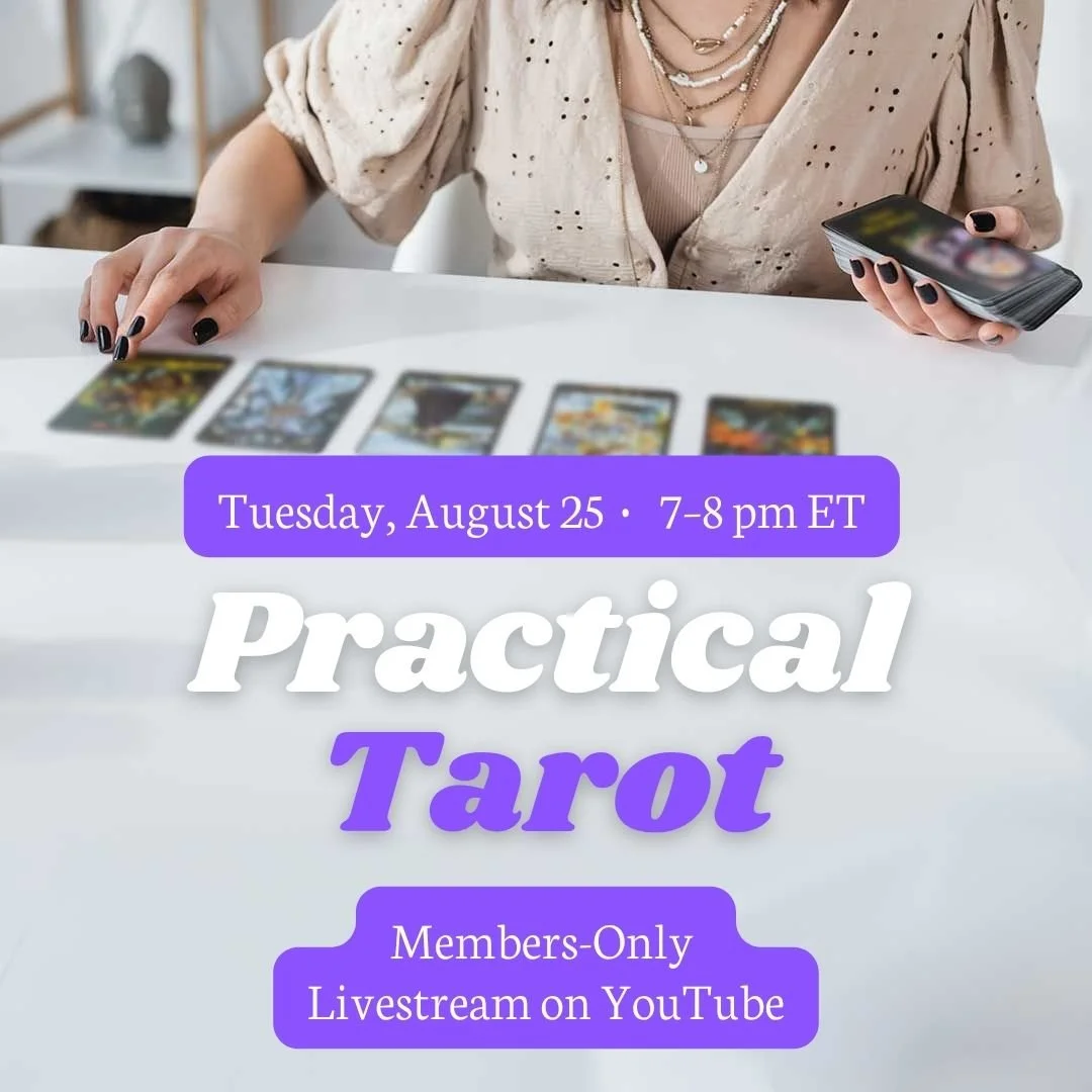 Practical Tarot Members-Only Livestream on YouTube