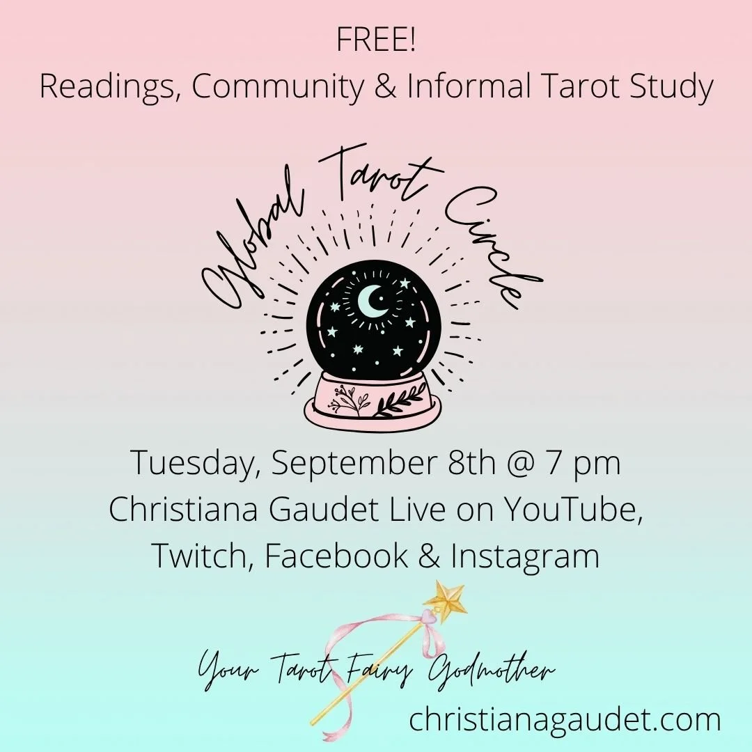 Global Tarot Circle Live on YouTube, Twitch, Facebook &amp; Instagram