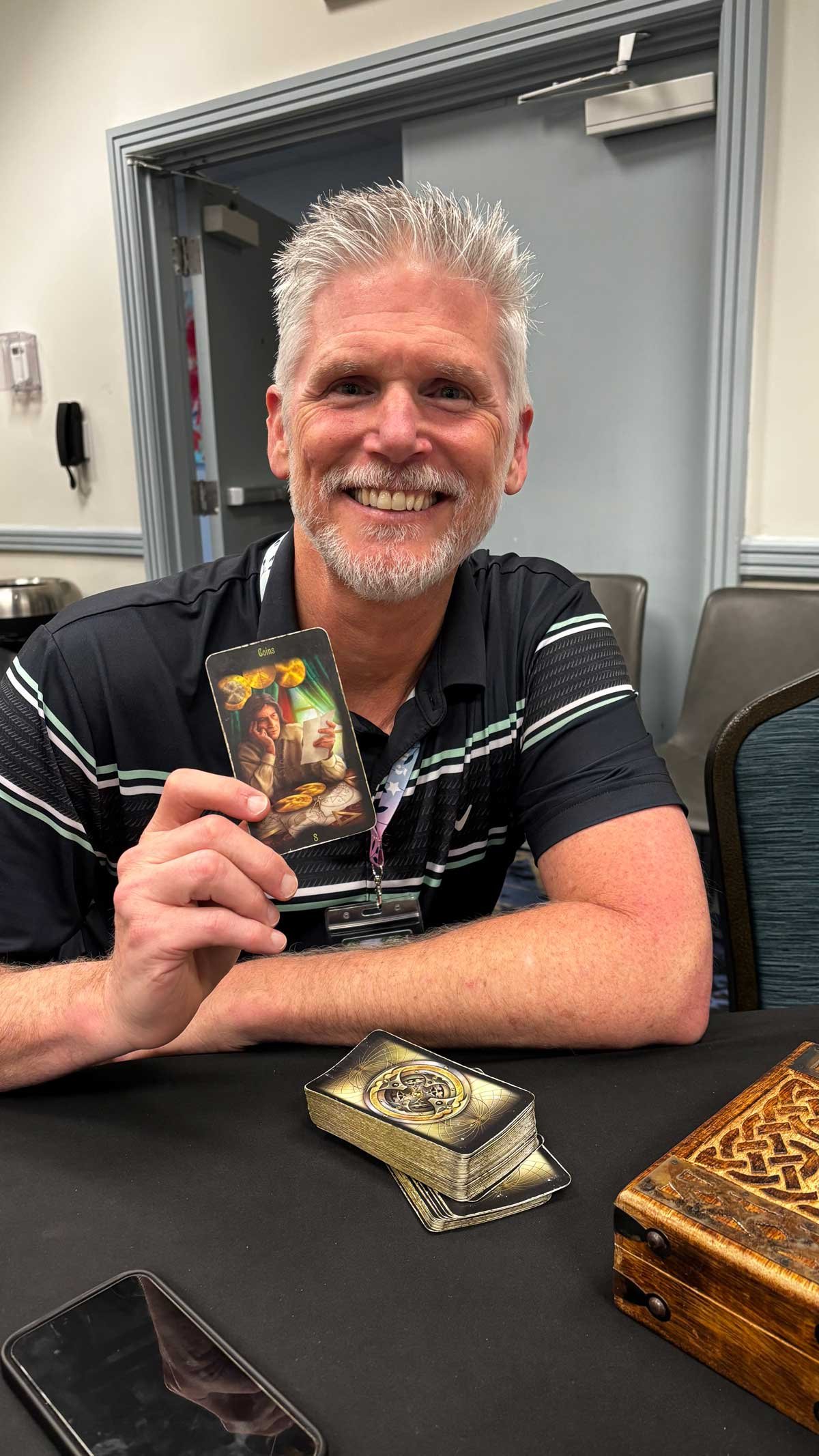 Mitchell Osborn pulls a card at StaarCon 5.