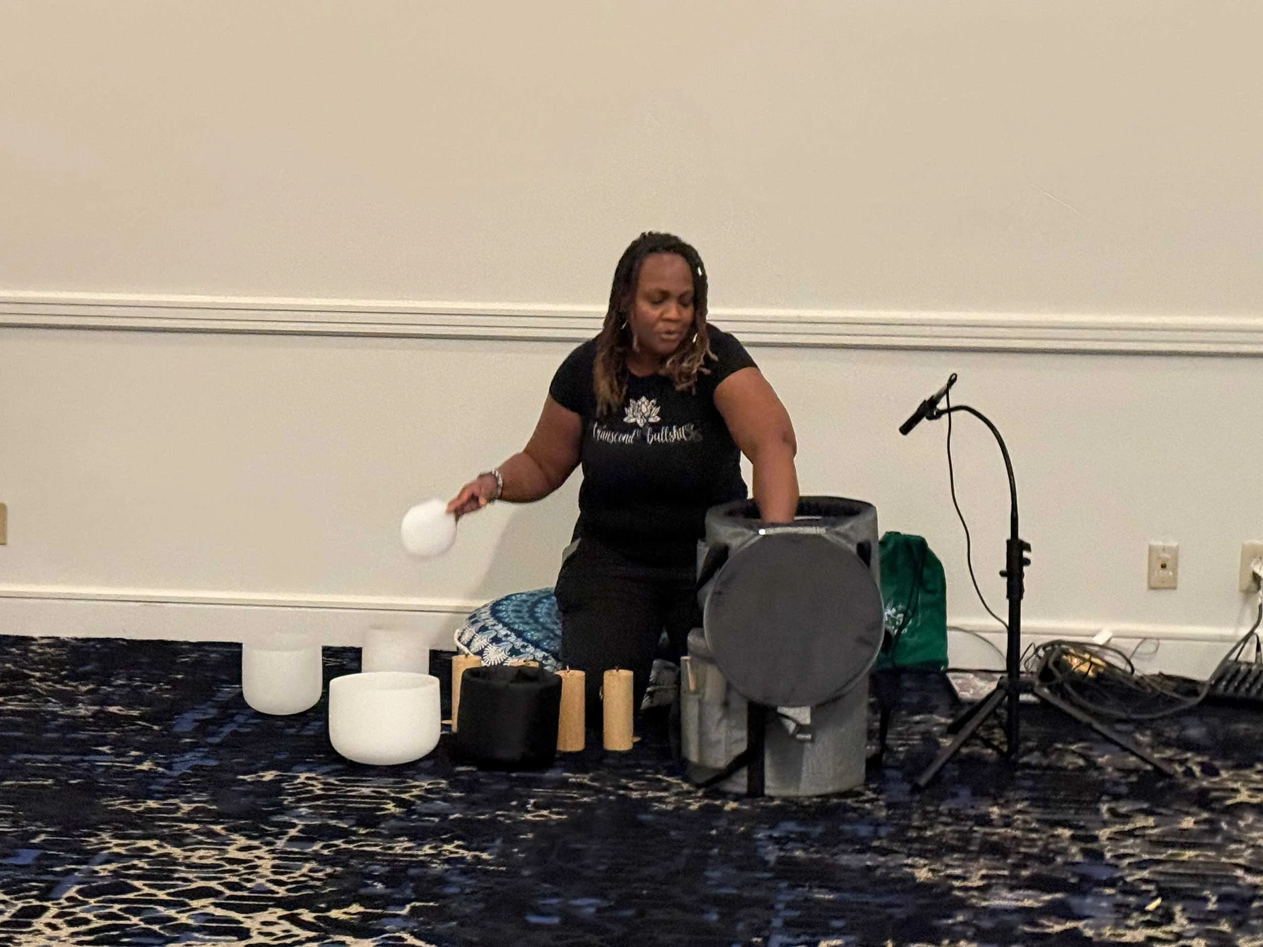 Alyassia Taylor packing up her instruments at StaarCon 5.