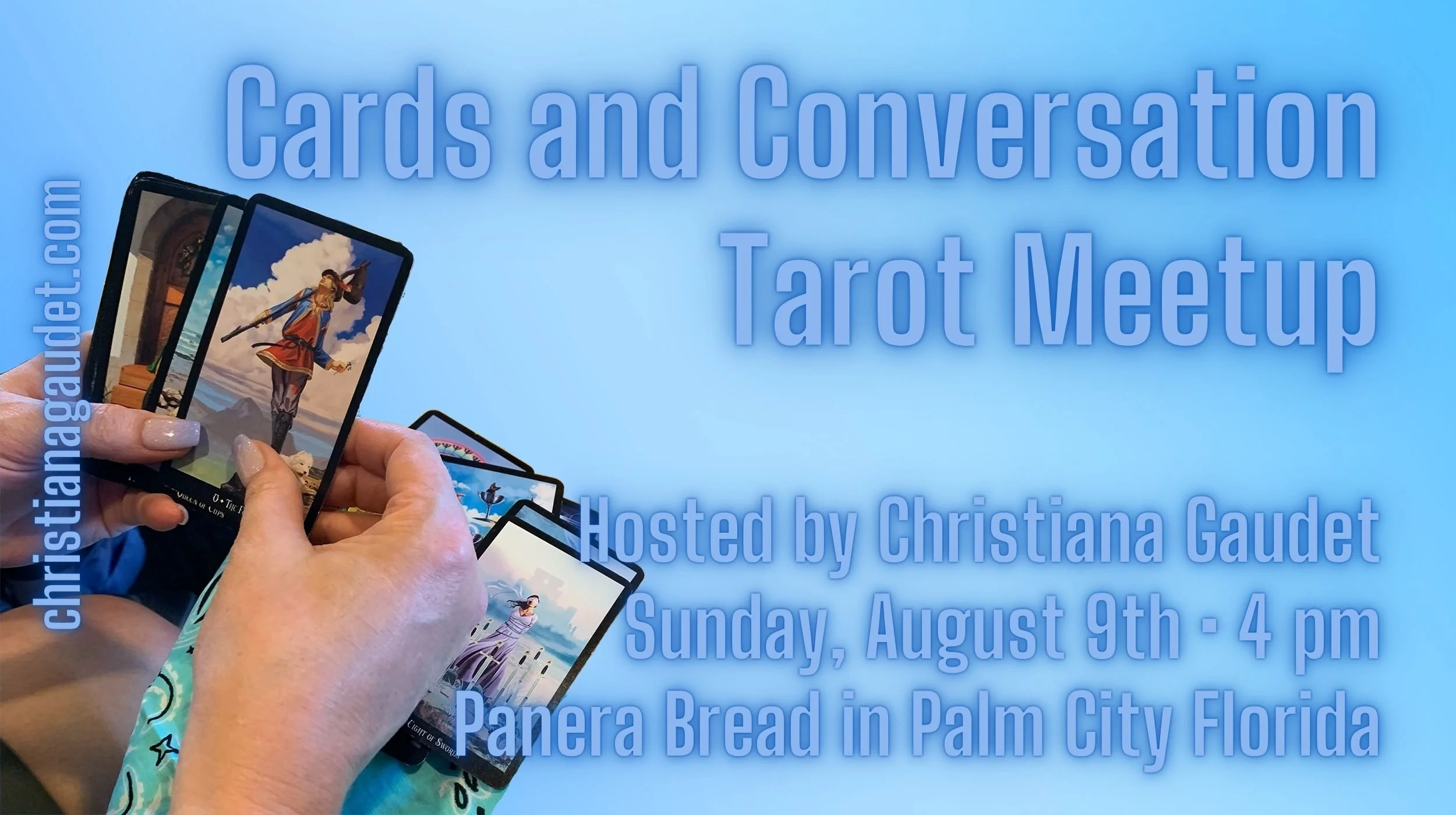 Sunday, August 9, 4 to 6 pm: Cards and Conversation Tarot Meetup