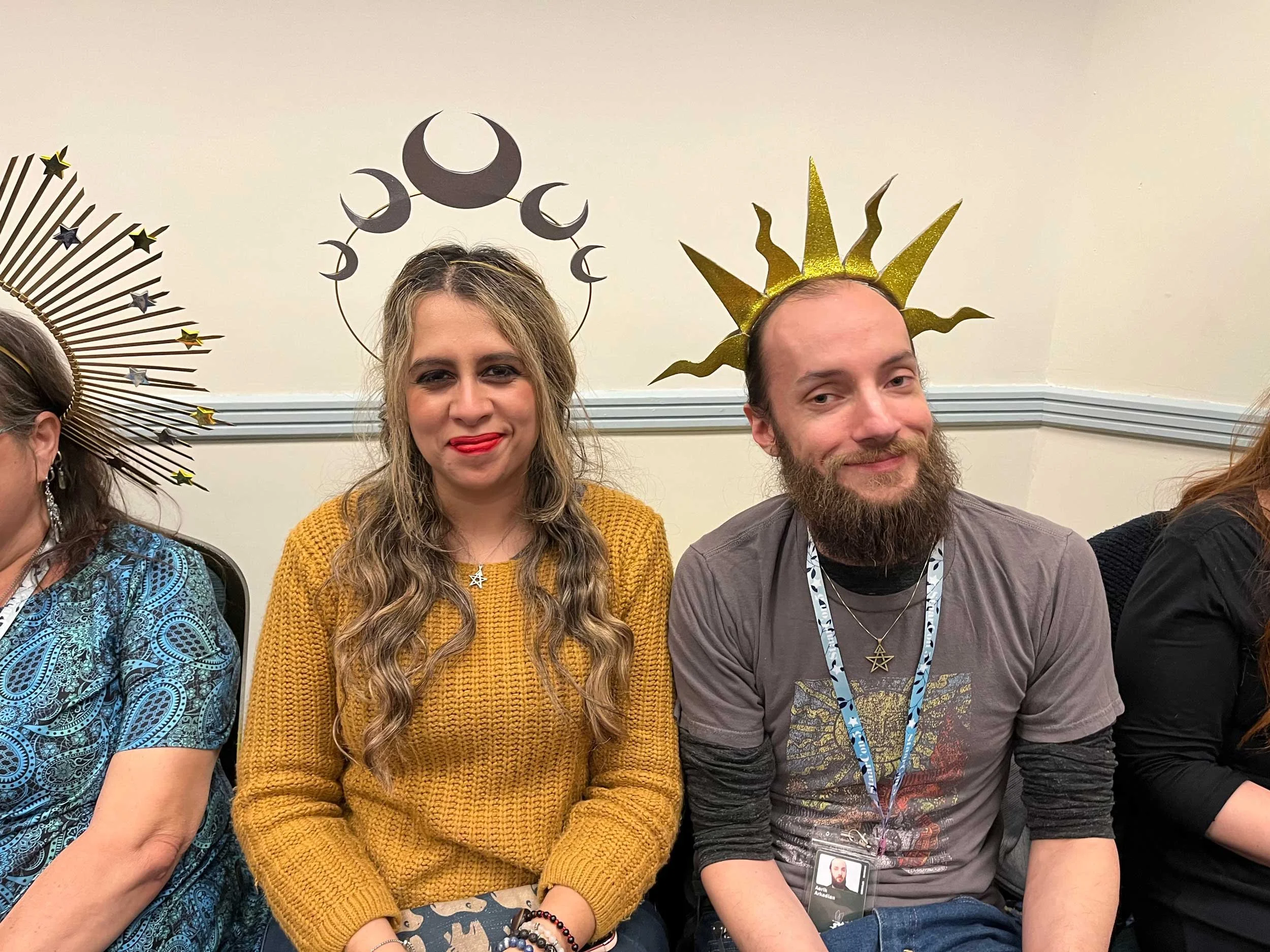 Aerik Arkadian and Selene as the Sun and the Moon at StaarCon 5.