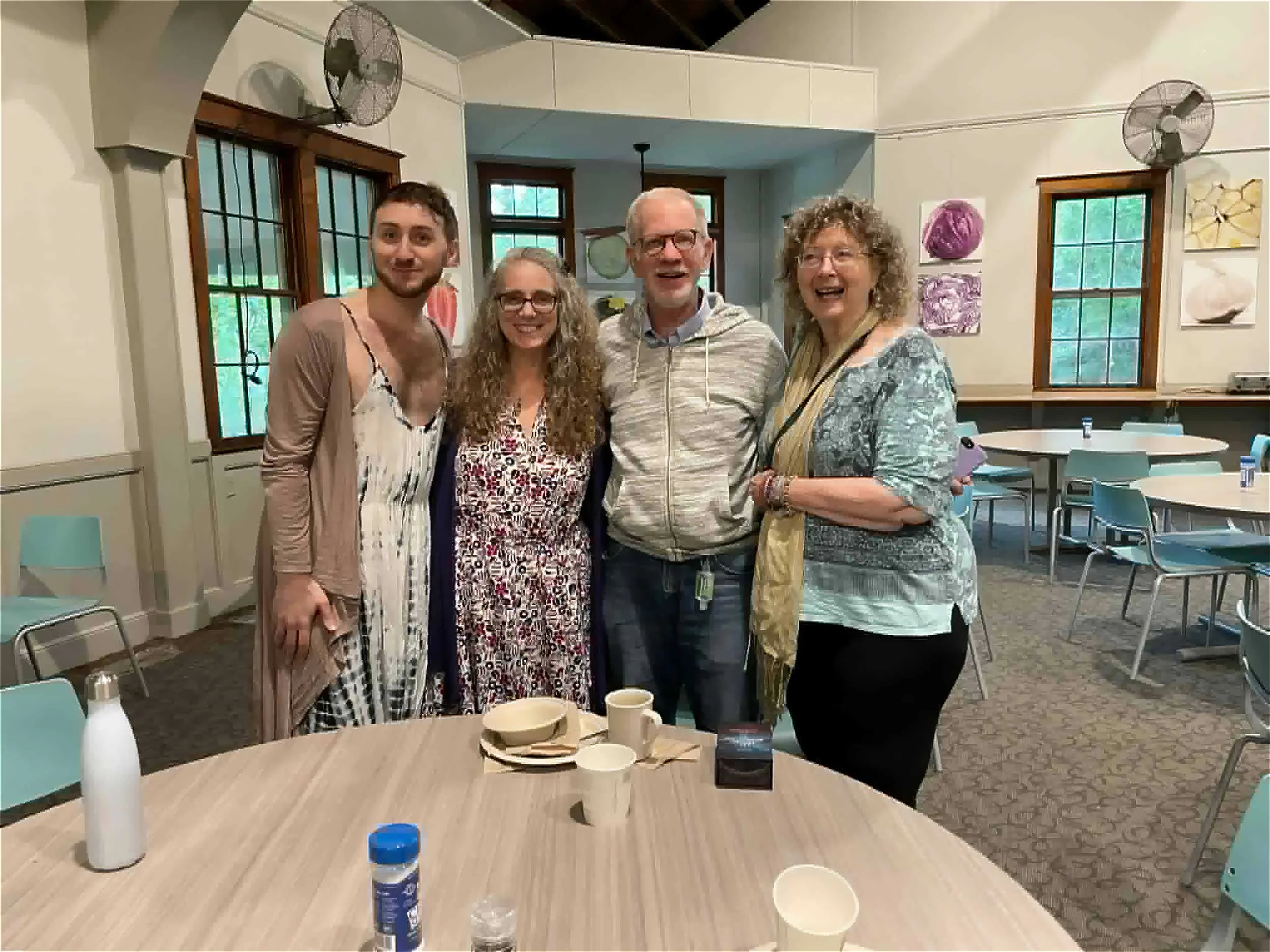 Shaheen Miro, Christiana Gaudet, Mark Horn, Mary K. Greer at Omega Institute, July 2021.