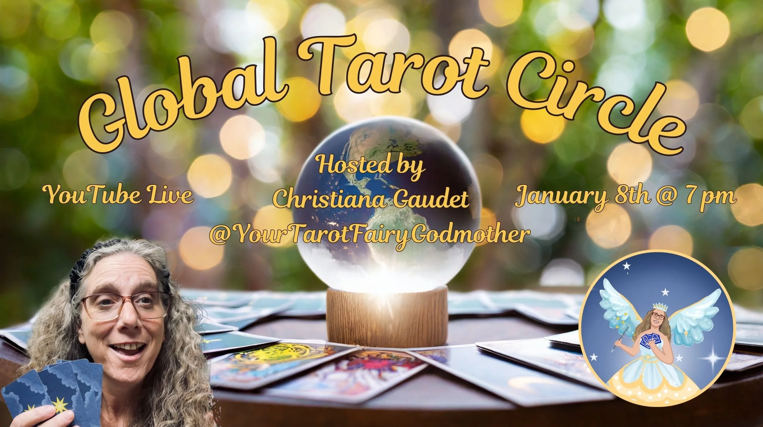Global Tarot Circle on YouTube Live - January 8th @ 7 pm.