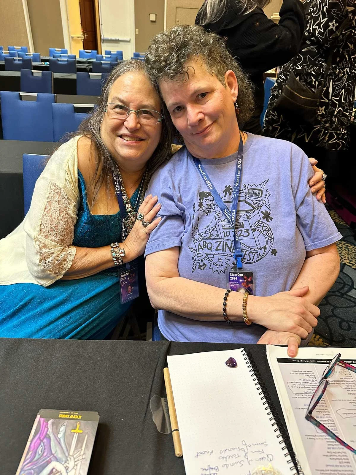 Arwen Lynch-Poe and Beth Conklin at StaarCon 2024.