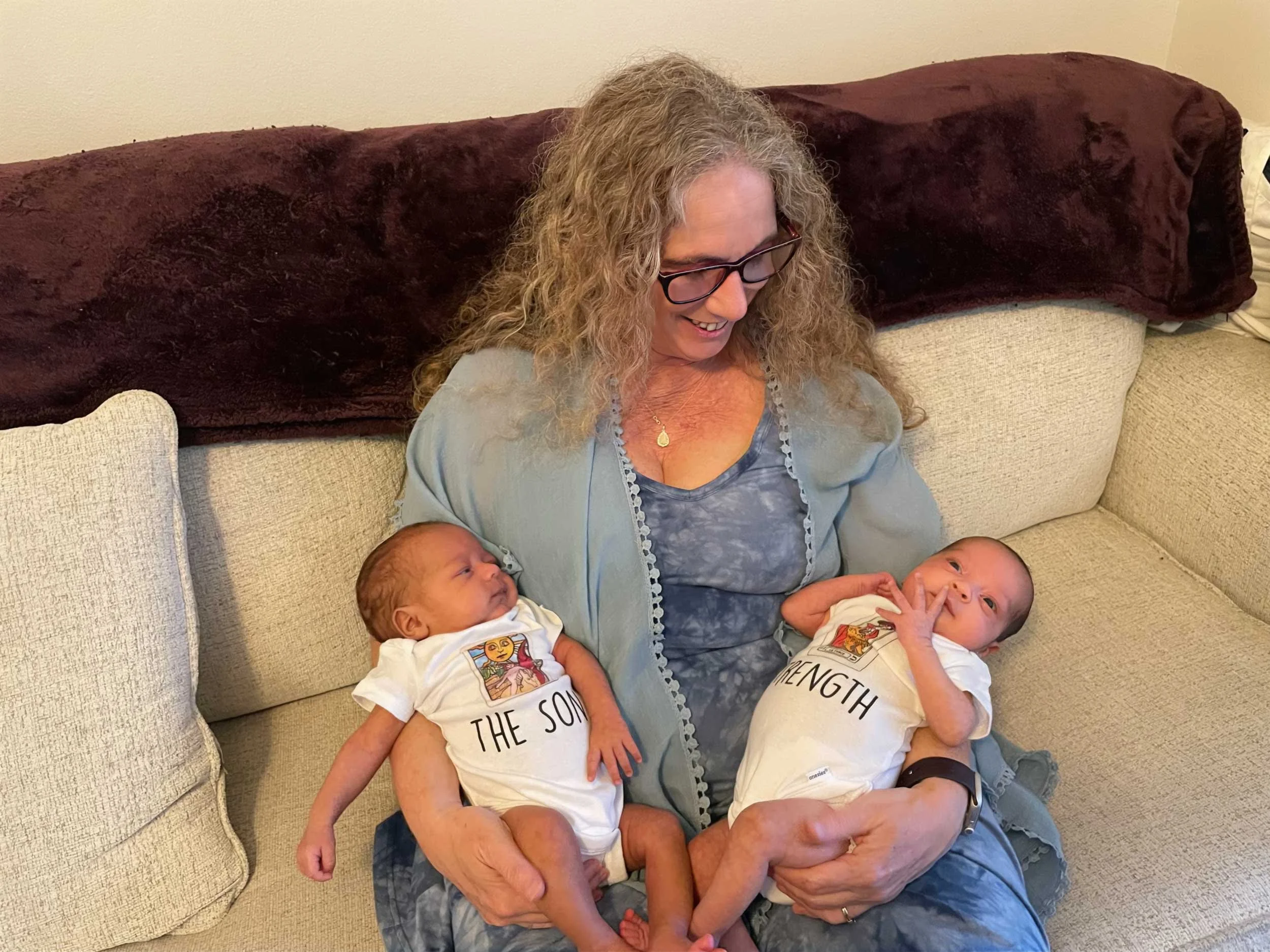Christiana Gaudet with her young grandchildren, circa 2022.