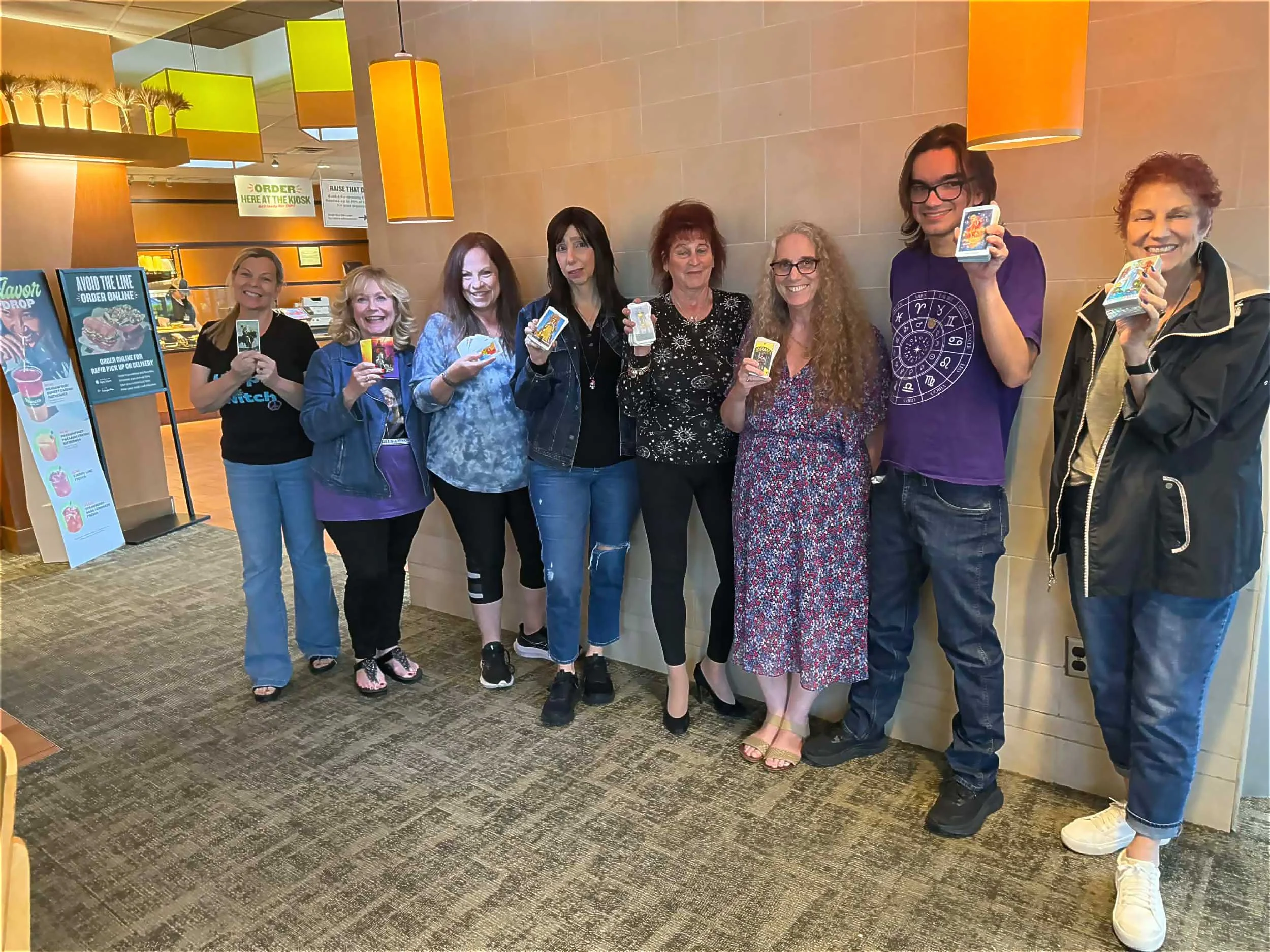 Some of the attendees at Cards and Conversation in March.