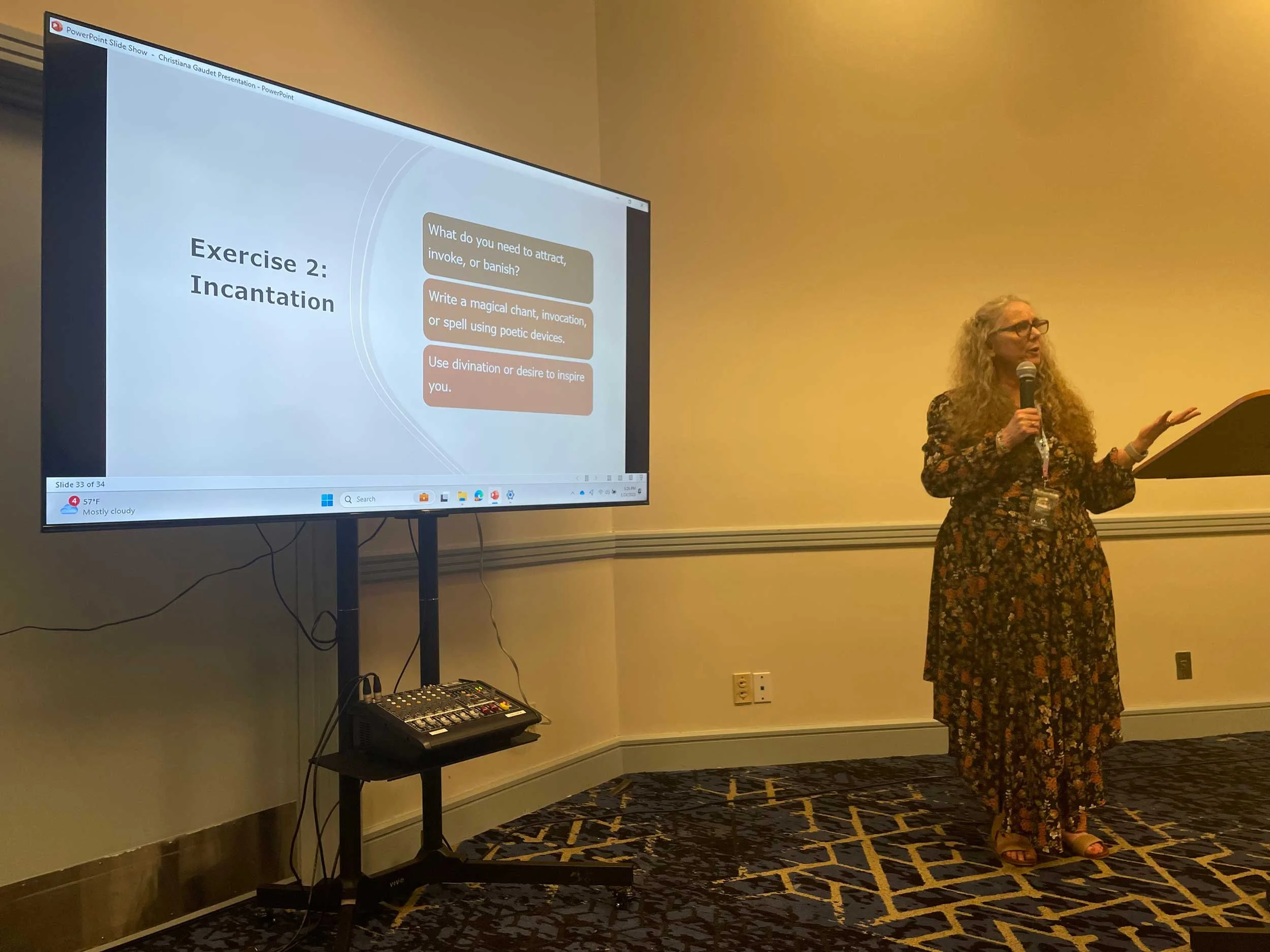 Christiana presenting at StaarCon 5