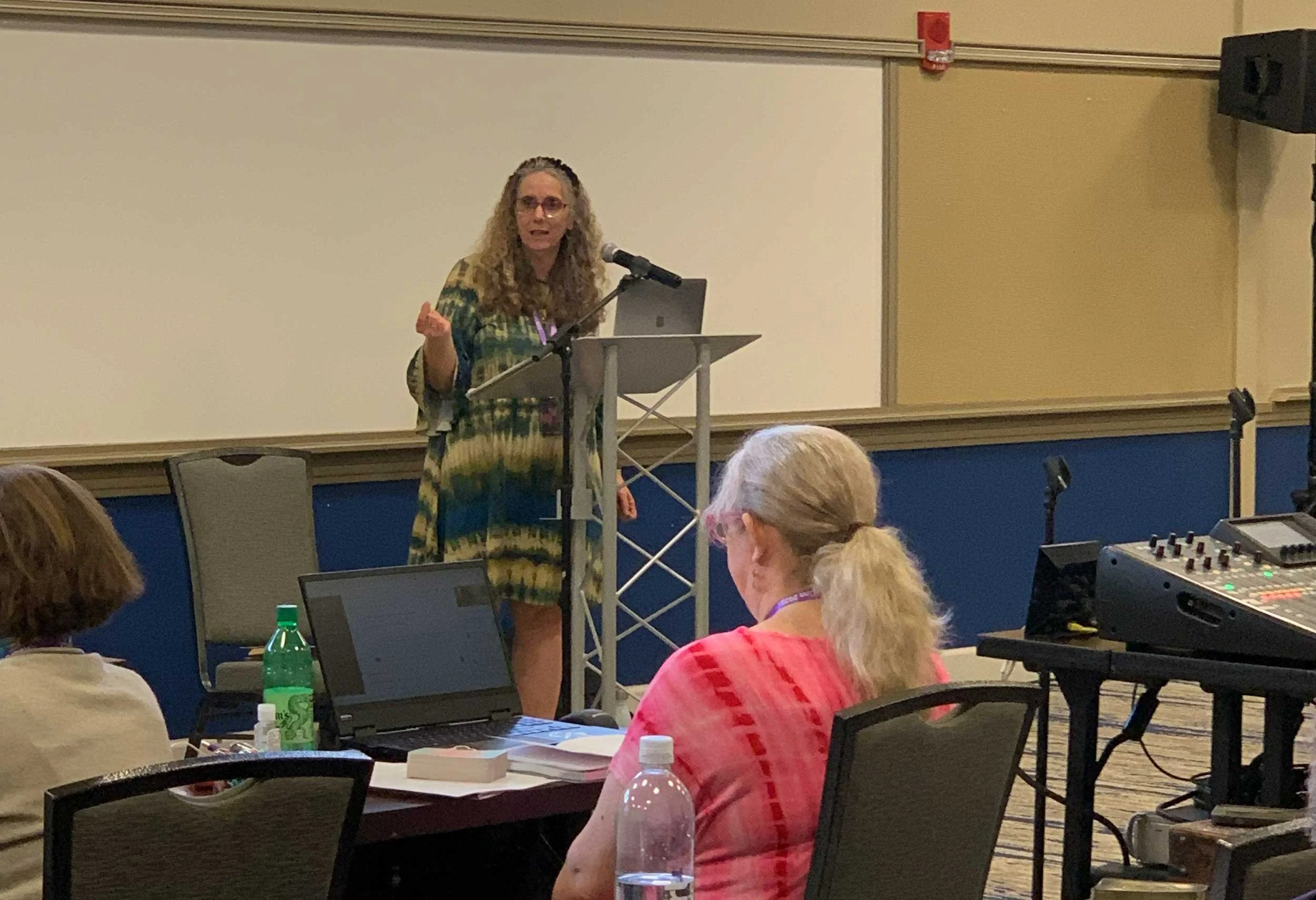 Christiana Gaudet speaking at StaarCon 2022.