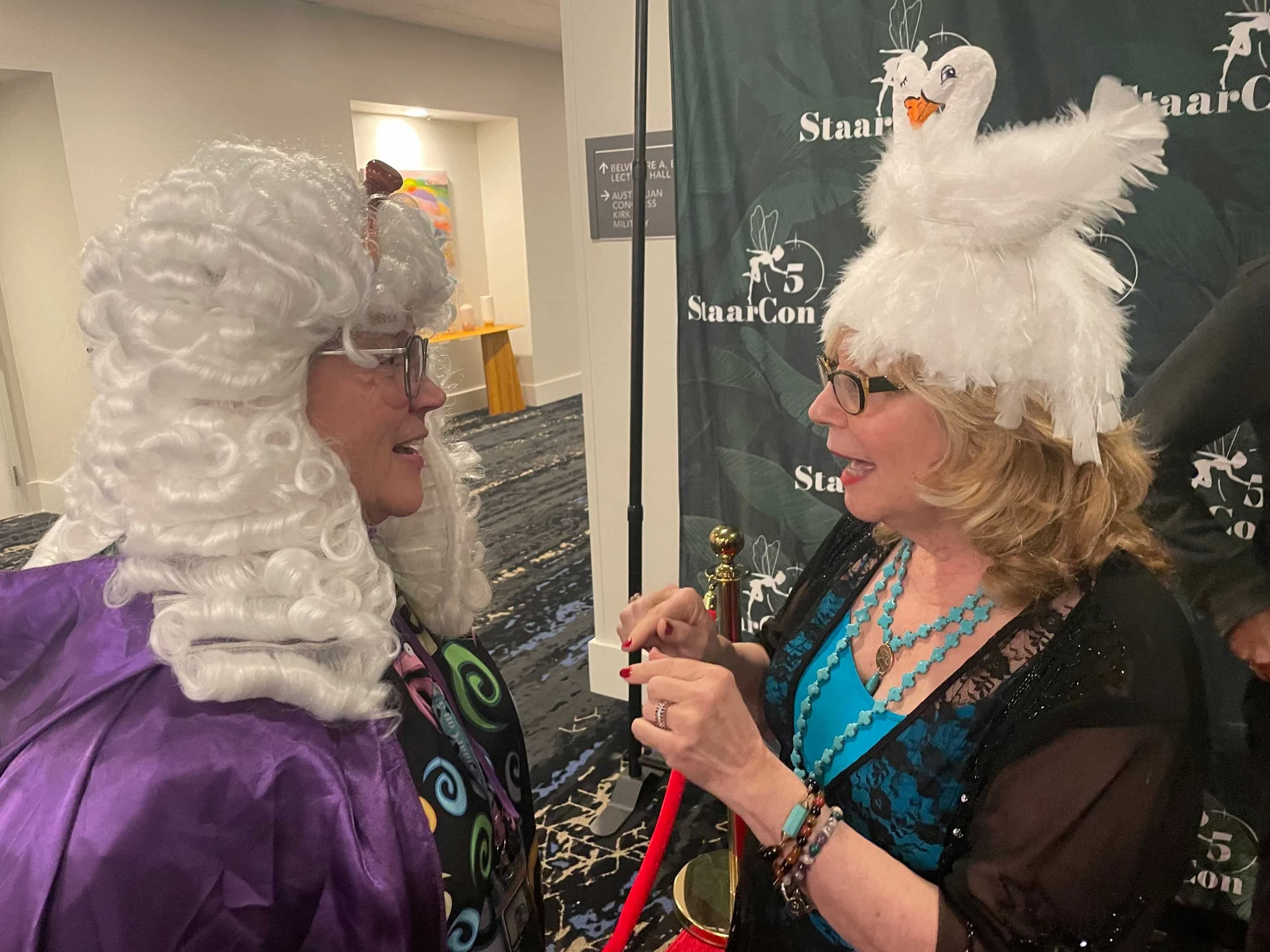 Martha and Pam as Justice and the Lovers, StaarCon 5