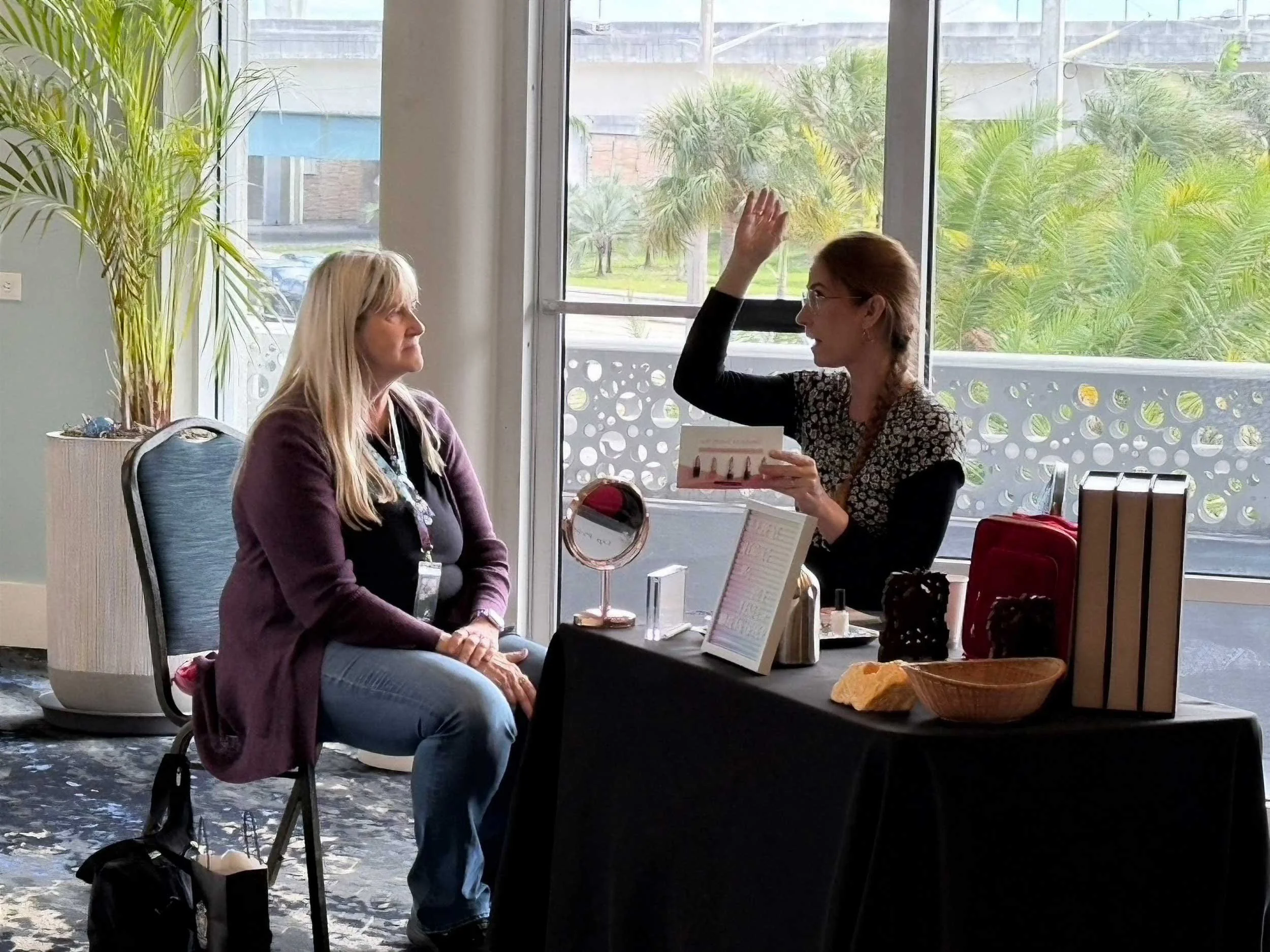 Amy Forman reading for Mary Ellen Collins at StaarCon 5.`