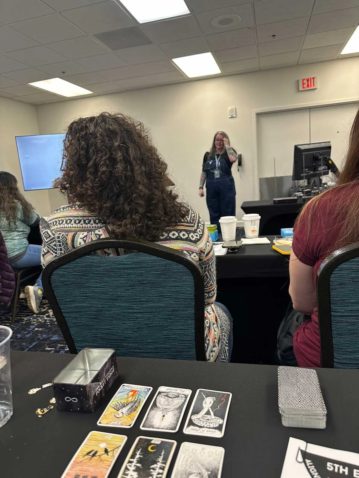 Wild Unknown Tarot in use at Kristine Gorman's presentation, StaarCon 5.