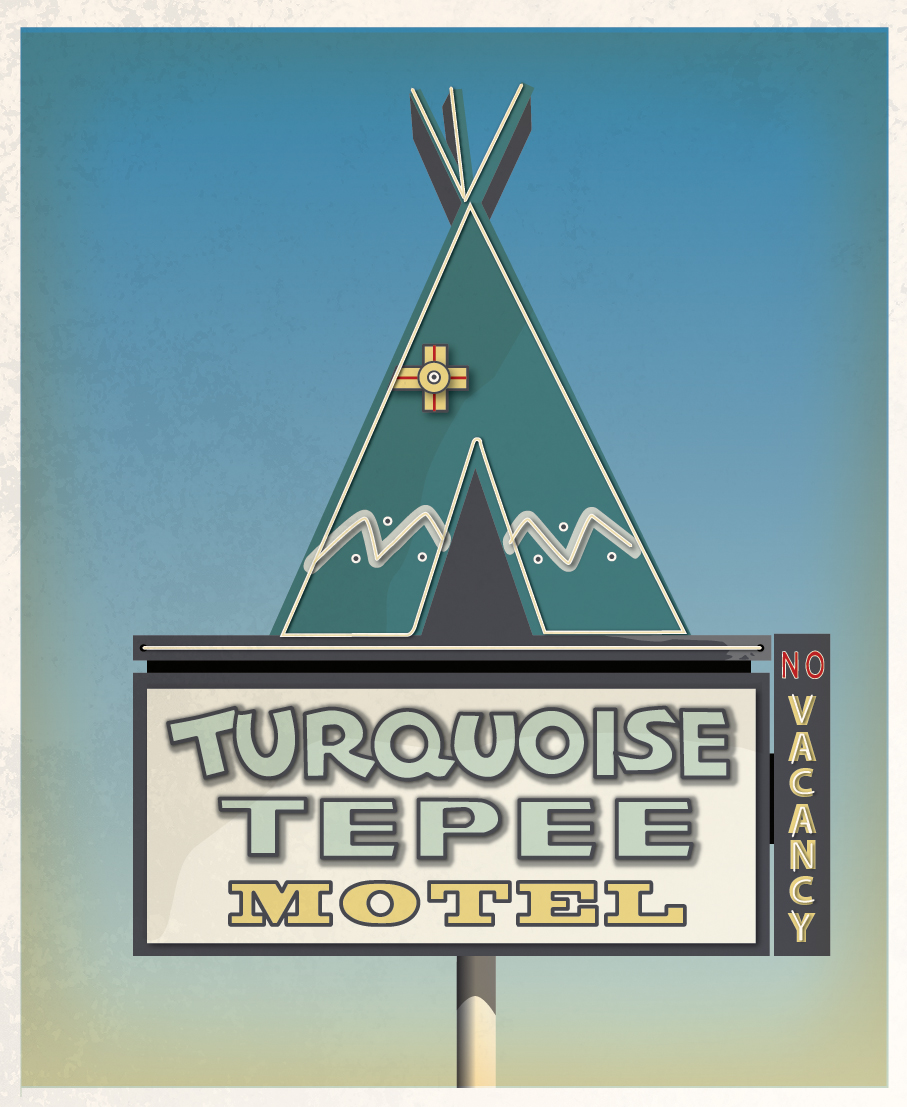 Turquoise Tepee Motel - Route 66