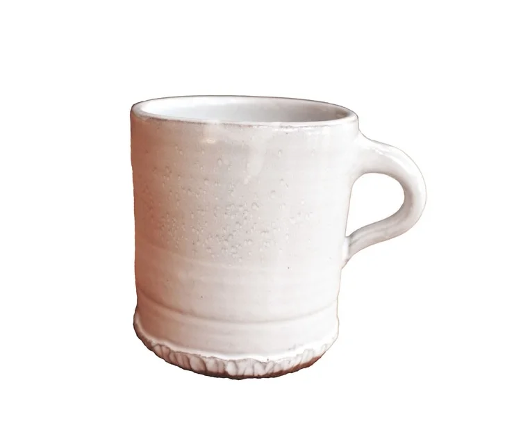 White Stoneware Mug