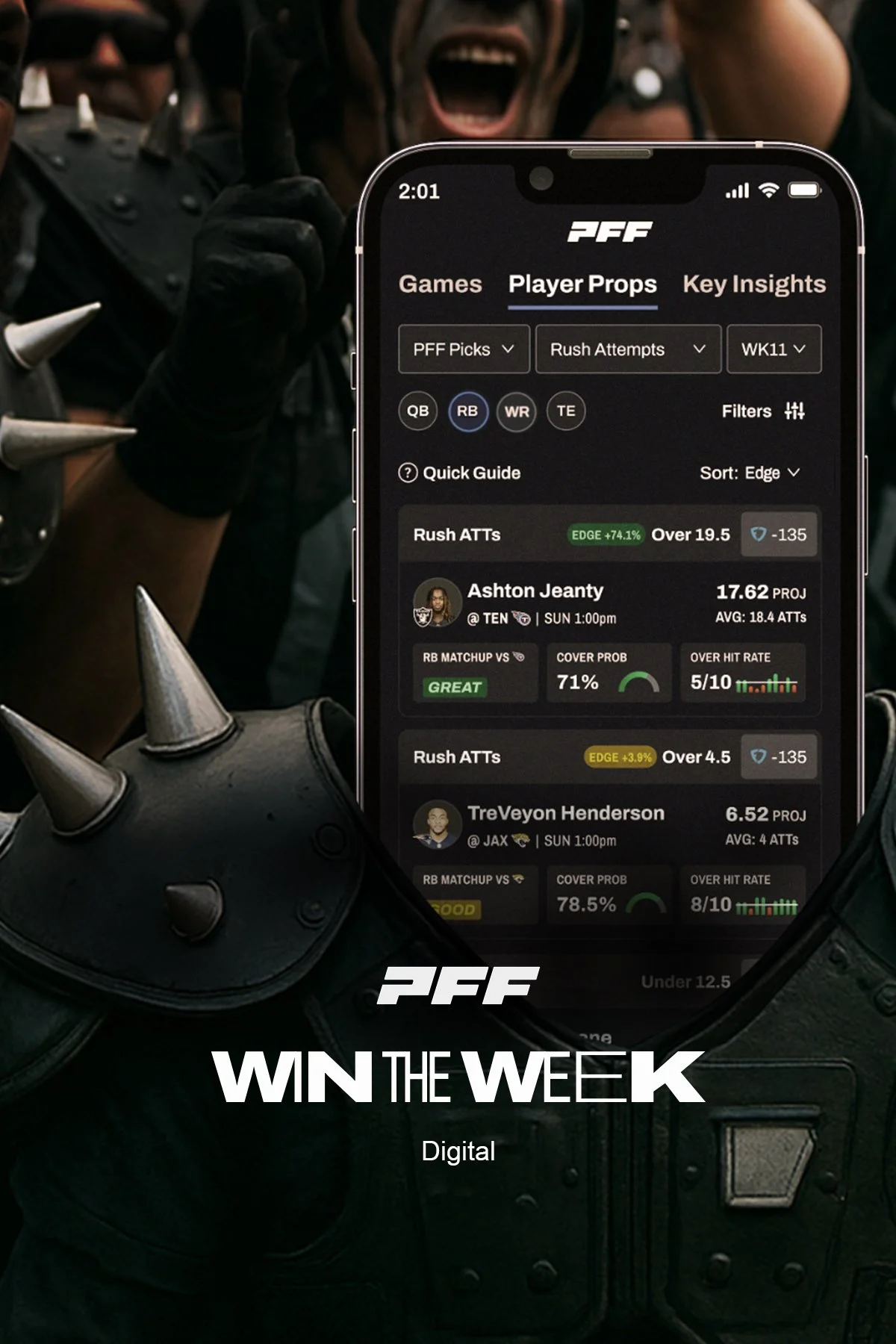 Pro Football Focus Win The Week - Digital