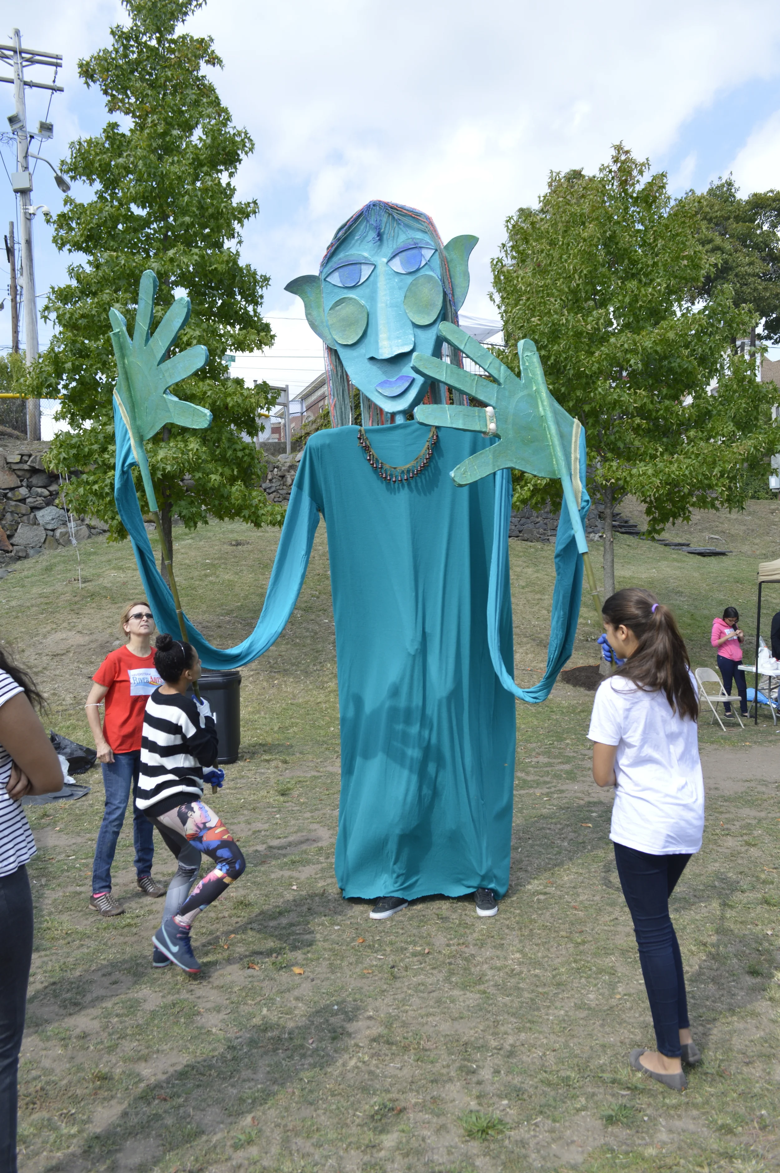 Puppet created by Karen Baumann & high school students.