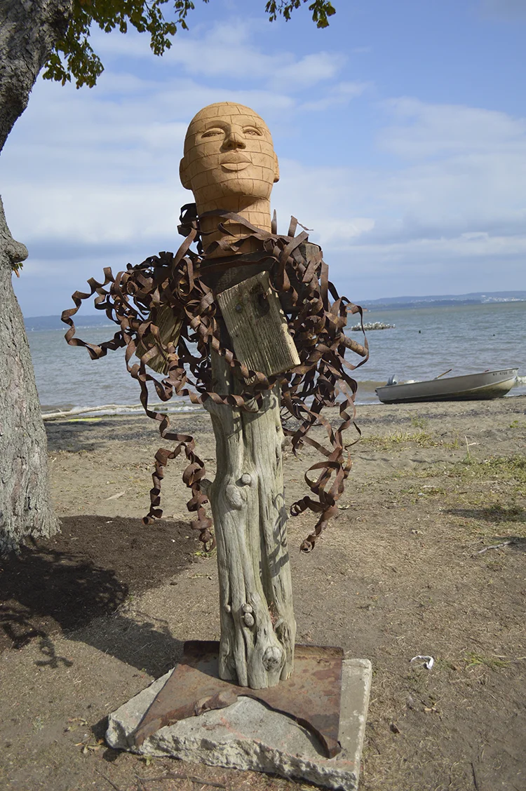 Completed James Tyler sculpture