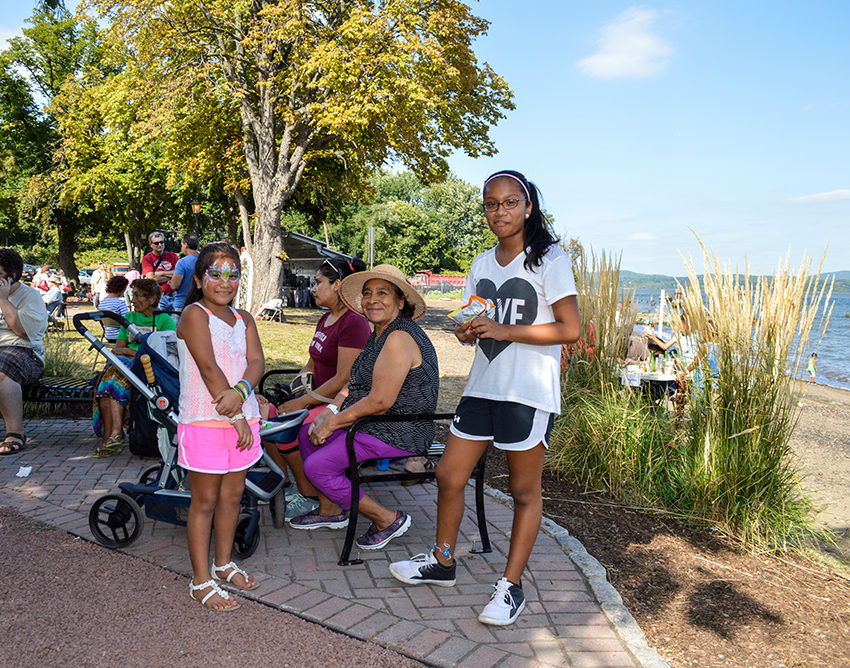 Visitors in Emeline Park, Haverstraw, NY