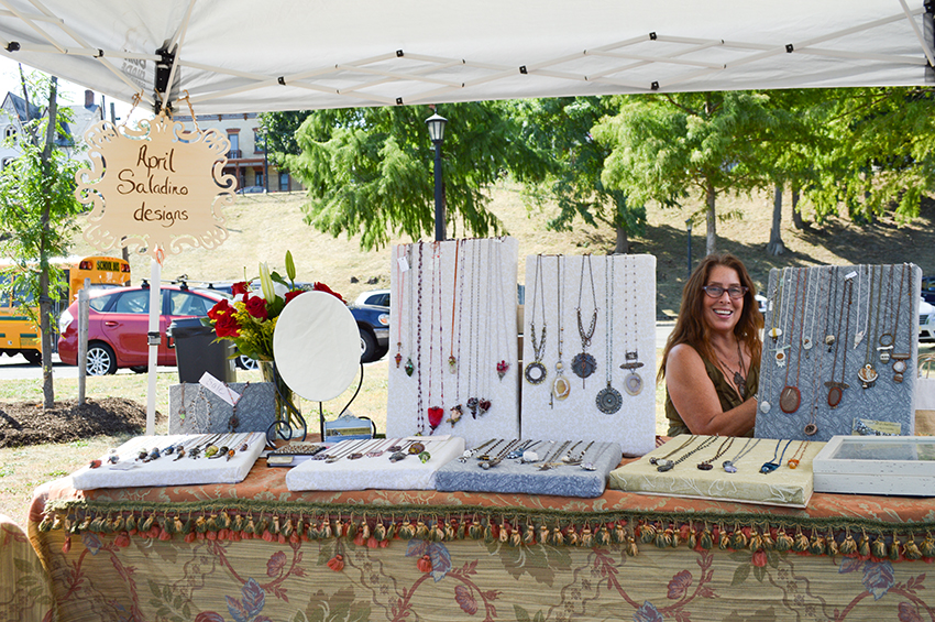 Craft vendor April Saladino Jewelry designs