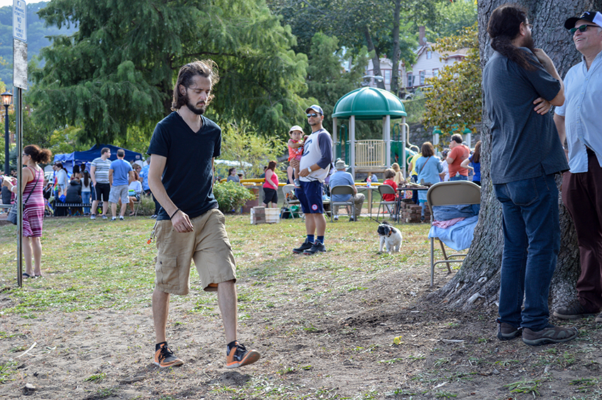 Visitors at the festival