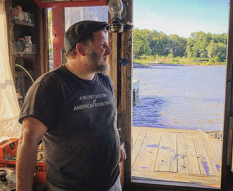 Wes Modes of "A Secret History of American River People." Haverstraw NY Arts/History Project