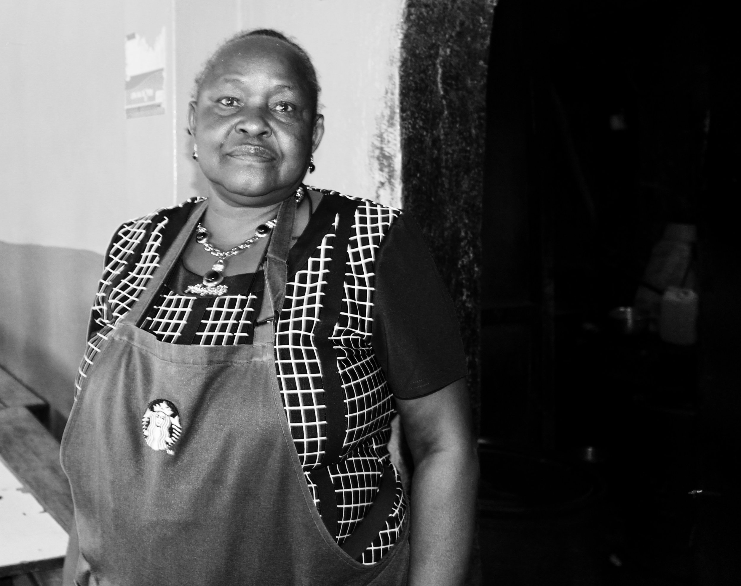 Lucy - the owner of the butchery.