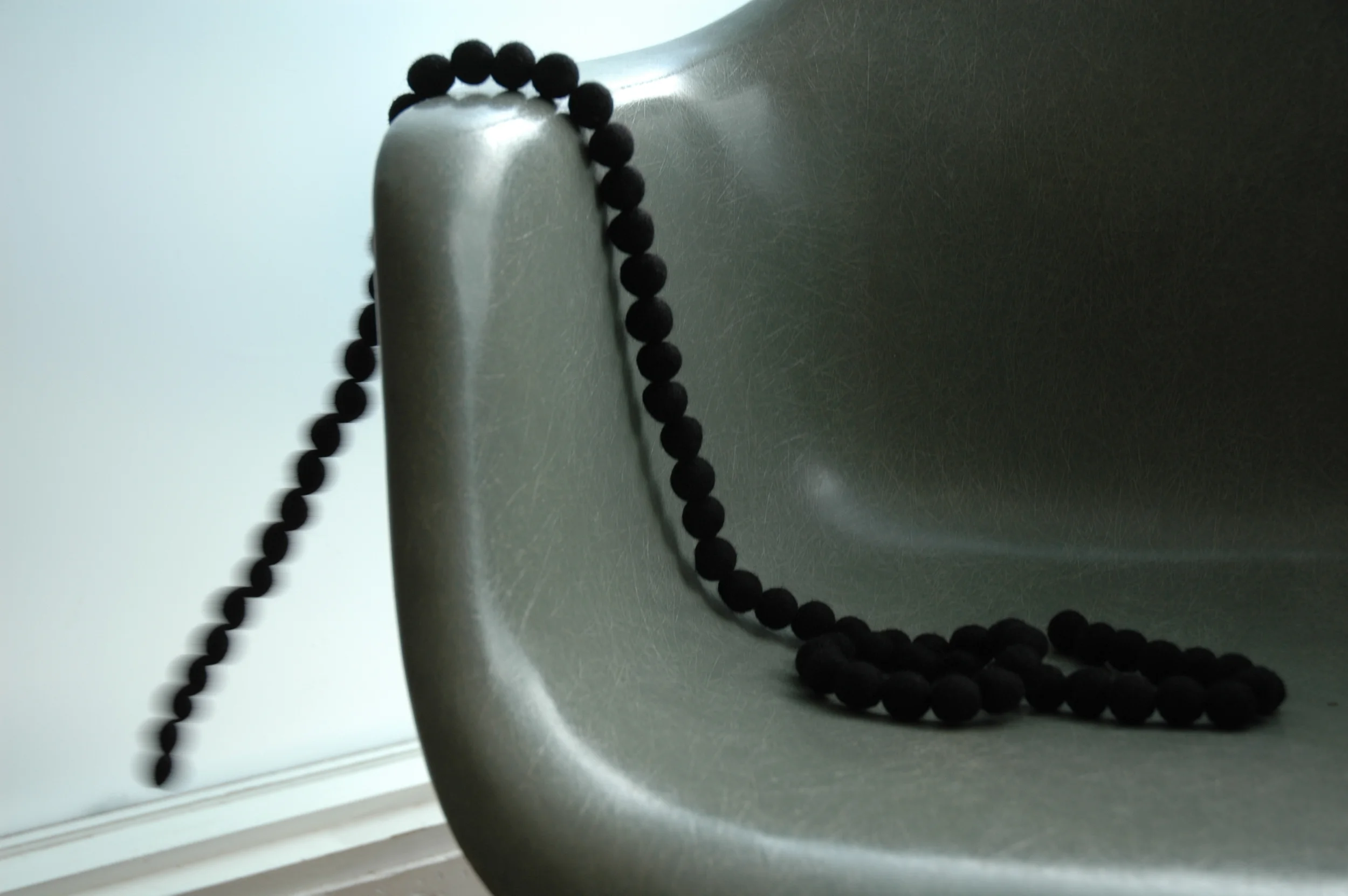 Felt Beads on Fibreglass Chair