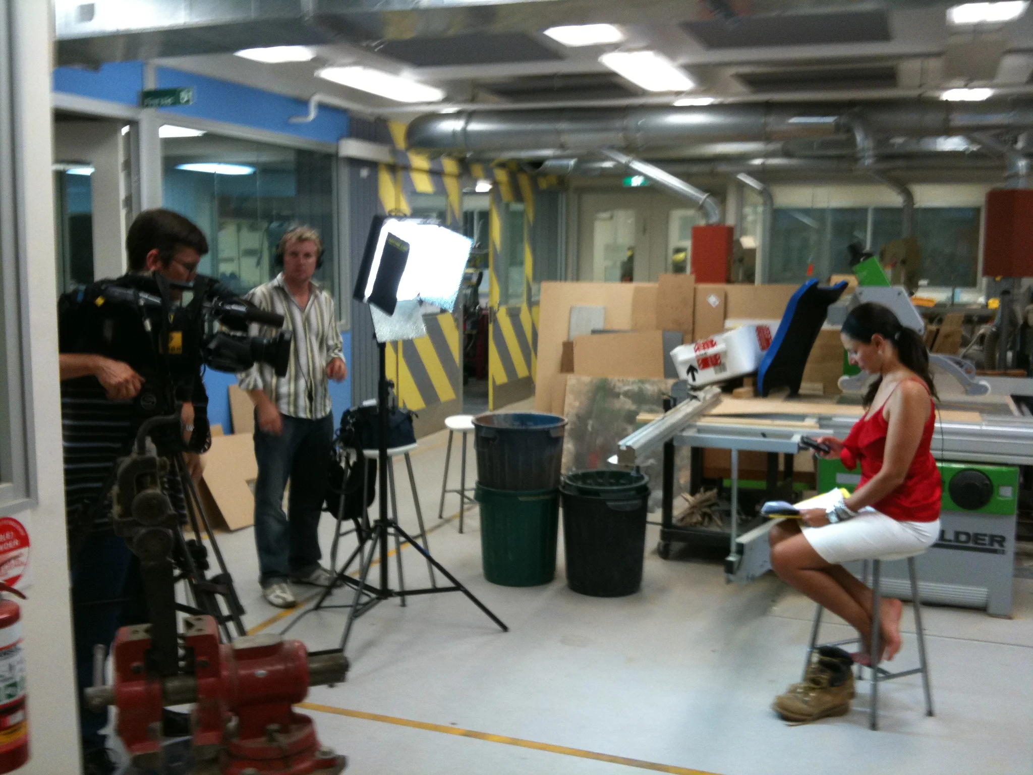 Filming for "Today Tonight'