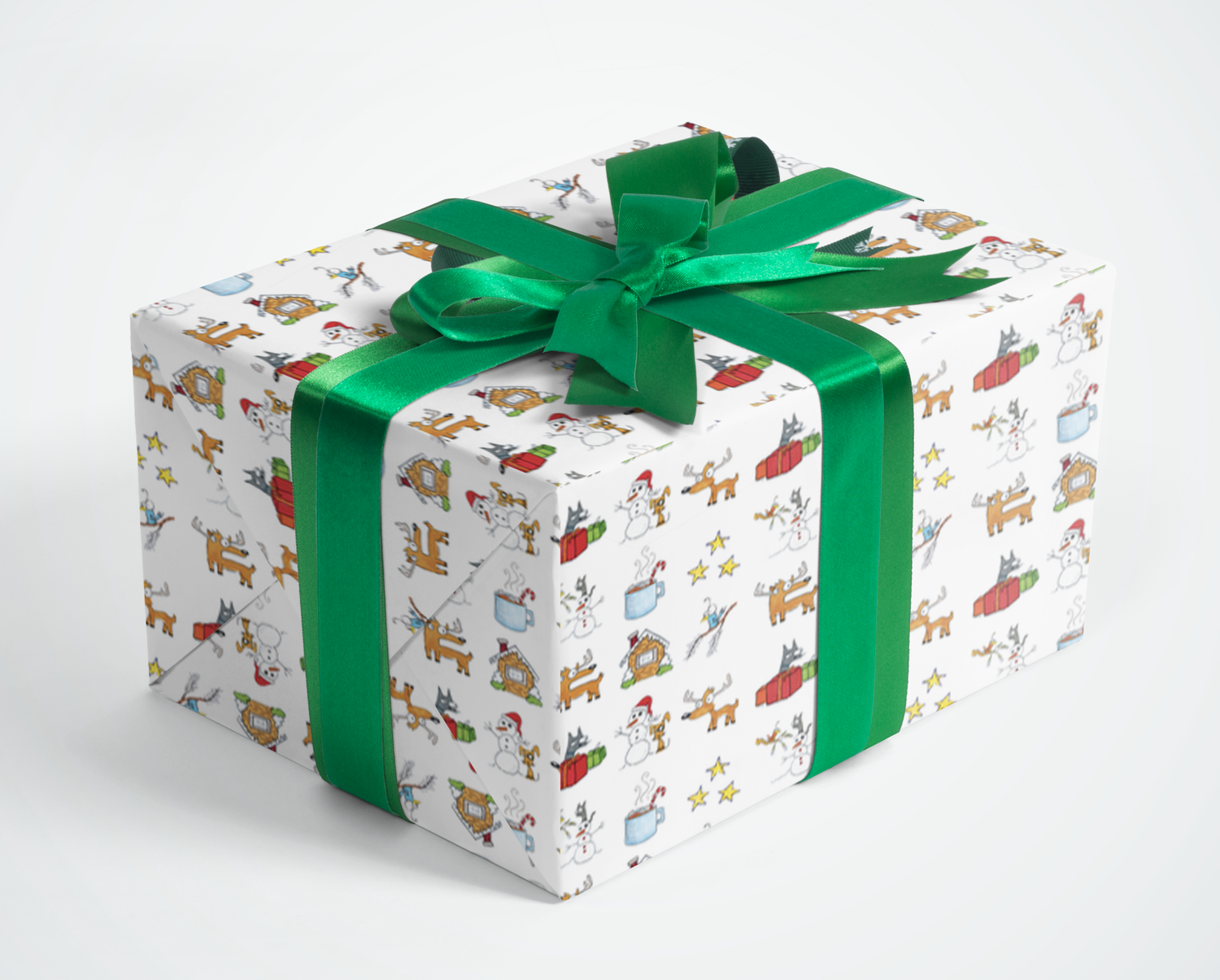 Download Scratchy N Sniffy Holiday Wrapping Paper Jay Draws Things