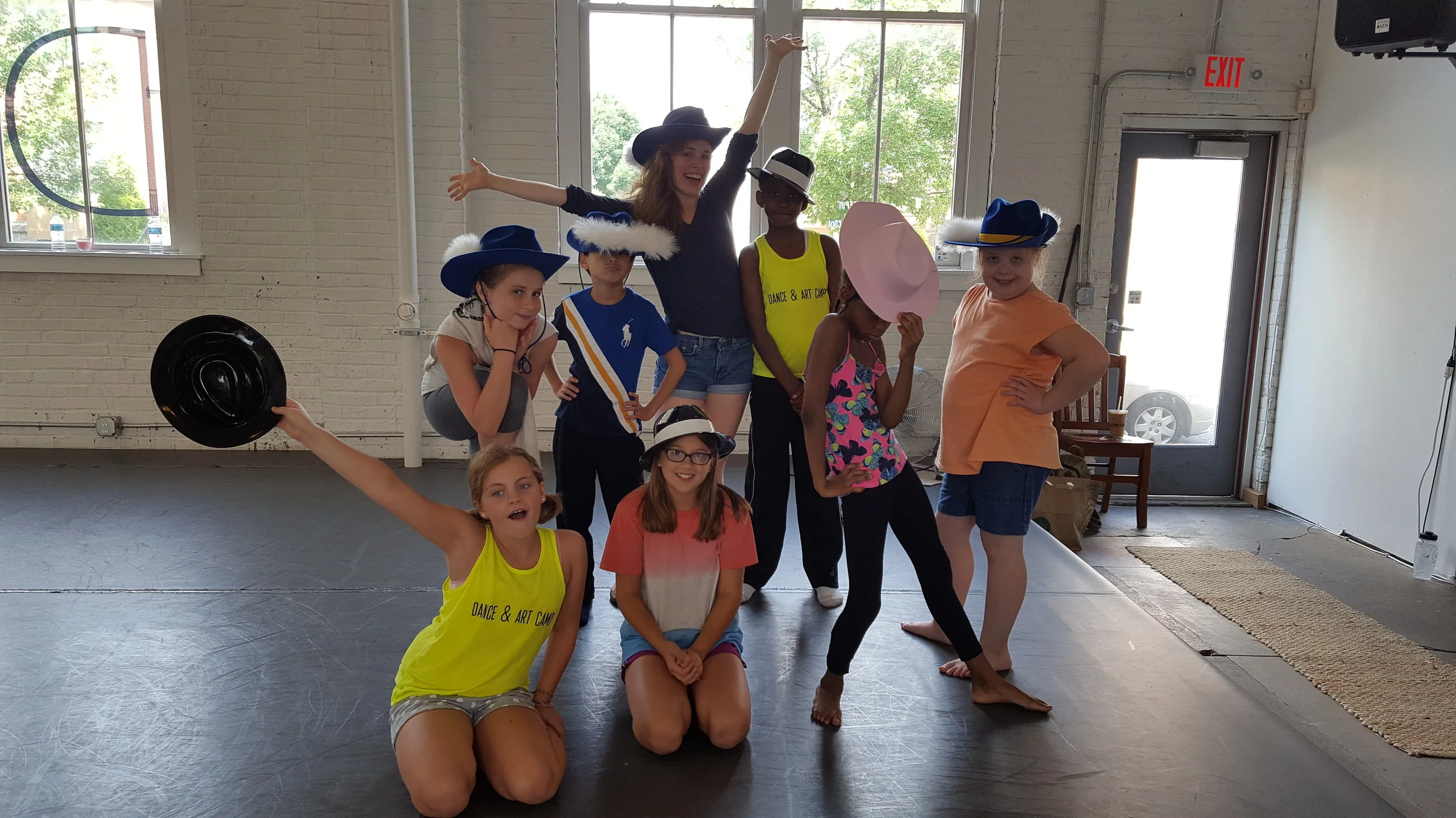 Students learned Bob Fosse's "Steam Heat" from educator Sam Gaitsch