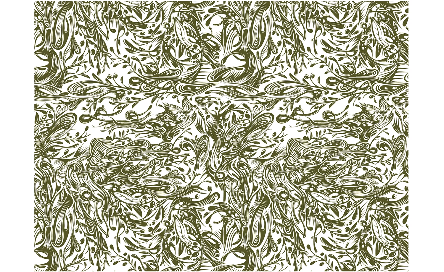 OLIVEIRA DA SERRA PATTERN Graphic universe to support the rebranding of the Portuguese olive oil brand, Oliveira da Serra. Developed with Yup Design.