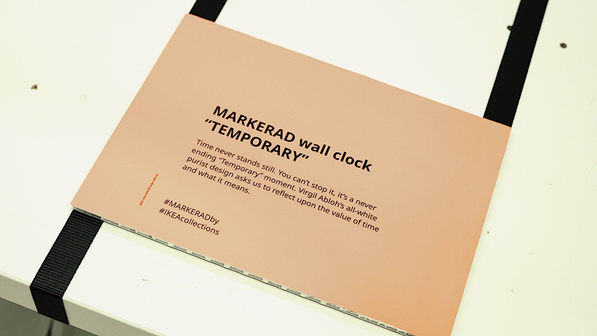 Just Received Ikea x Virgil Abloh Wall Clock Markerad 