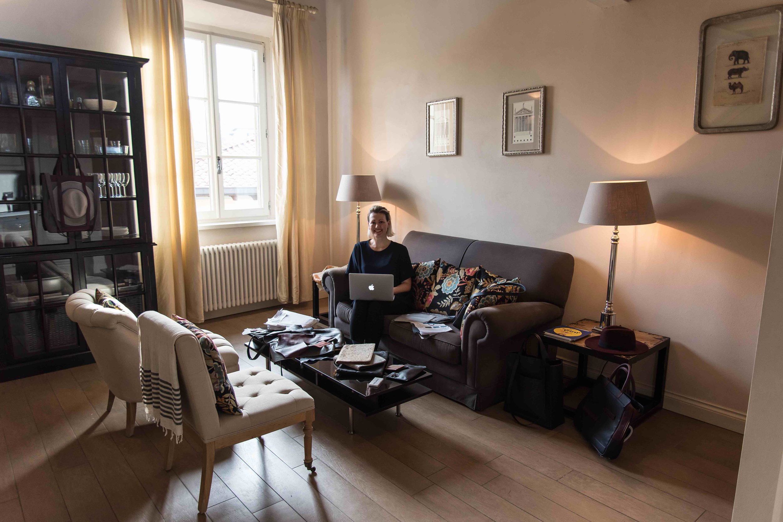 Working in my gorgeous house for my residency