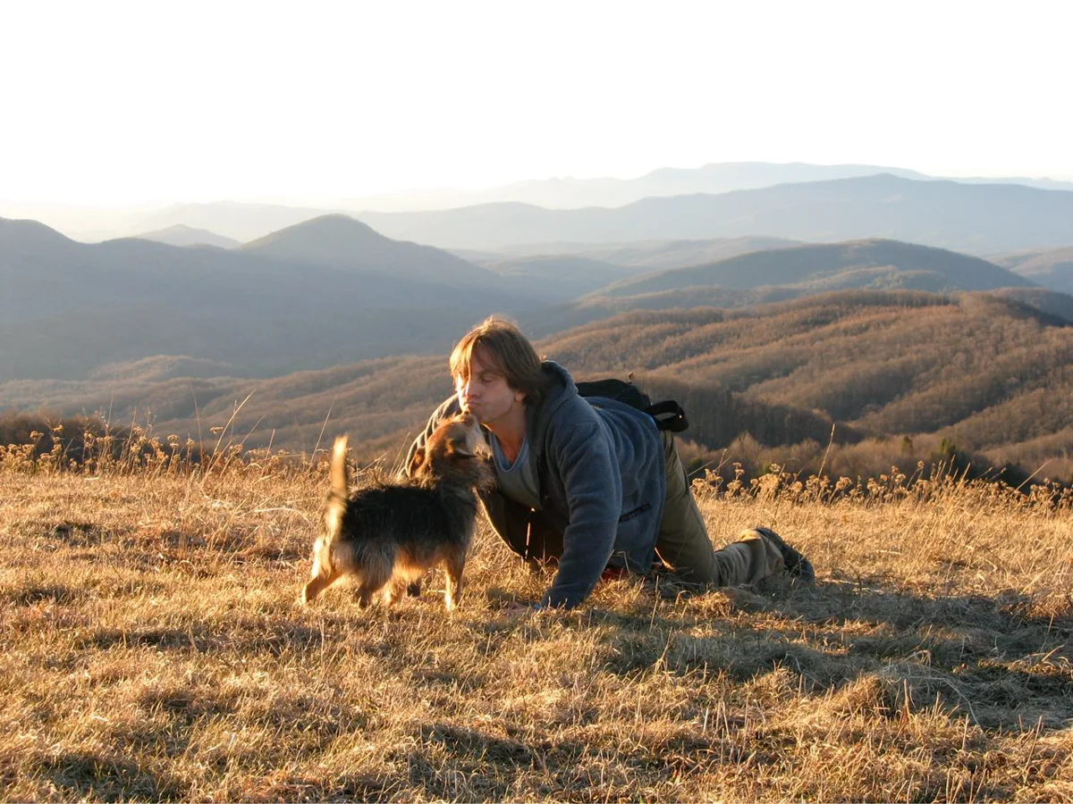 Steve and Charley at top of Max Patch