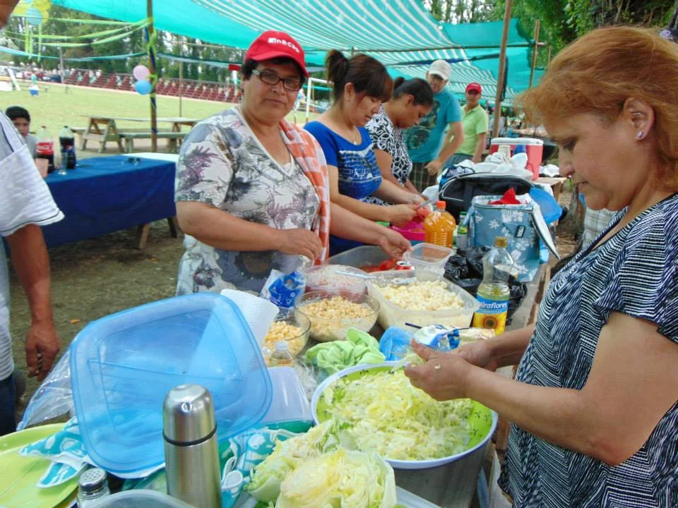 Preparando el almuerzo