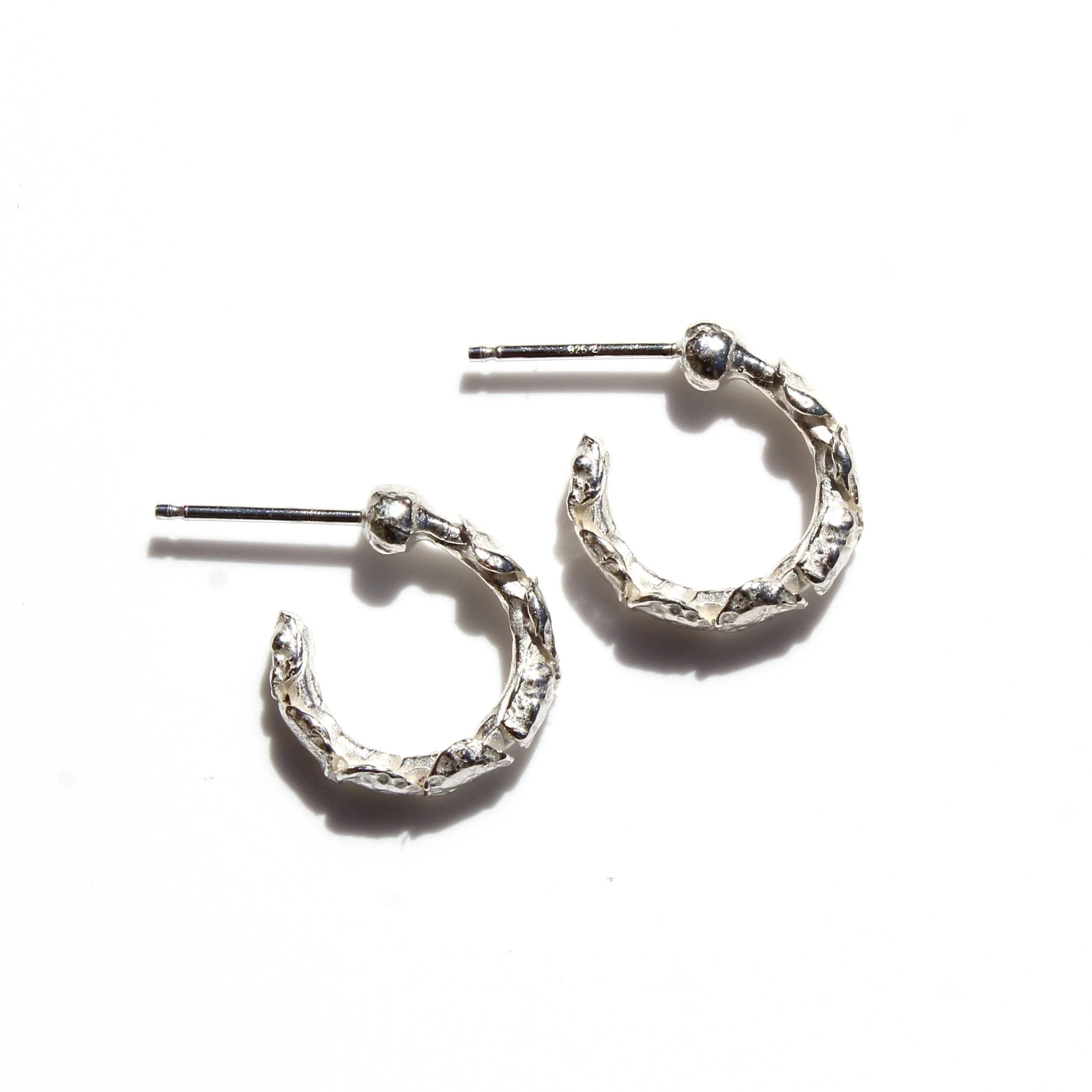 lottie hoops in silver