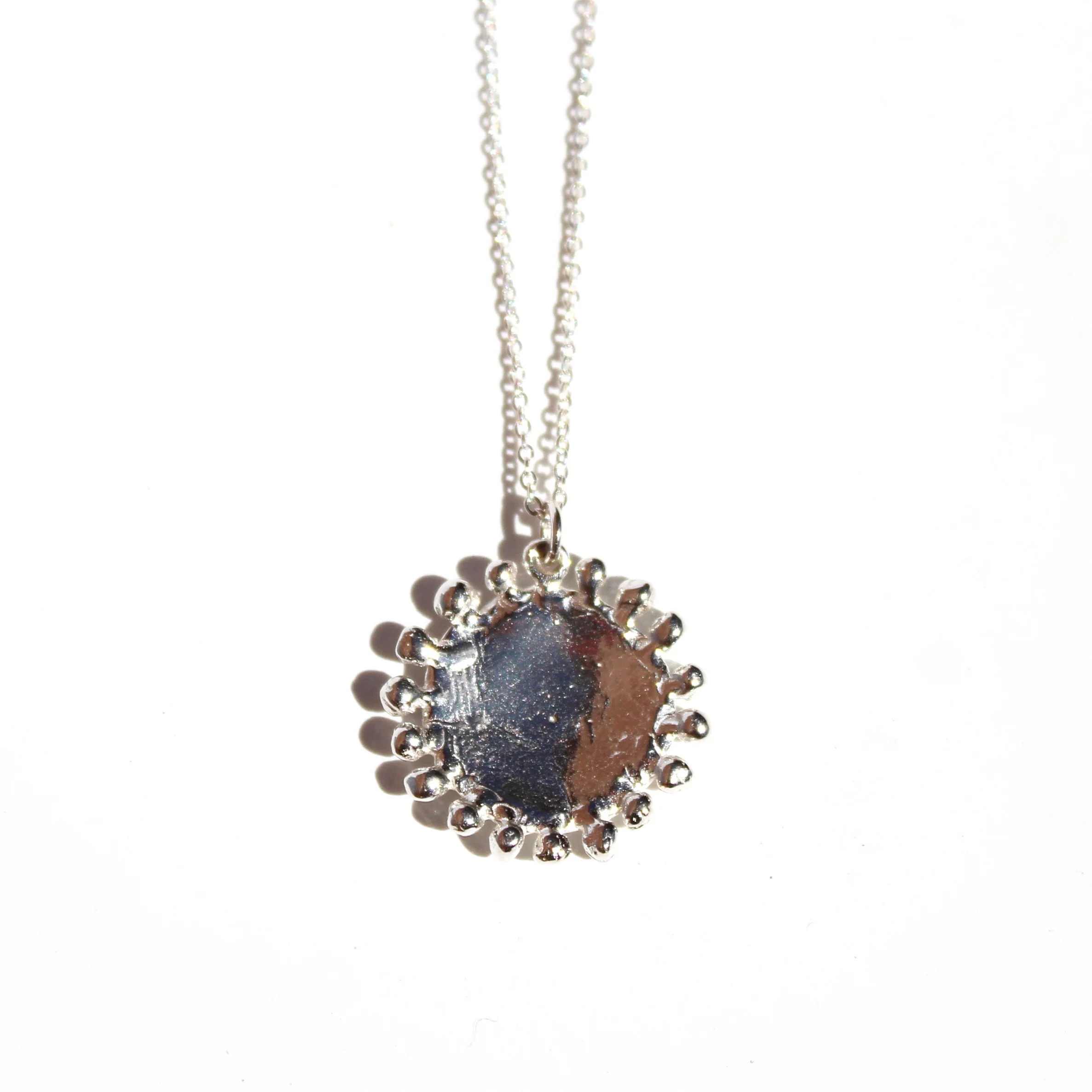 soleil necklace in silver