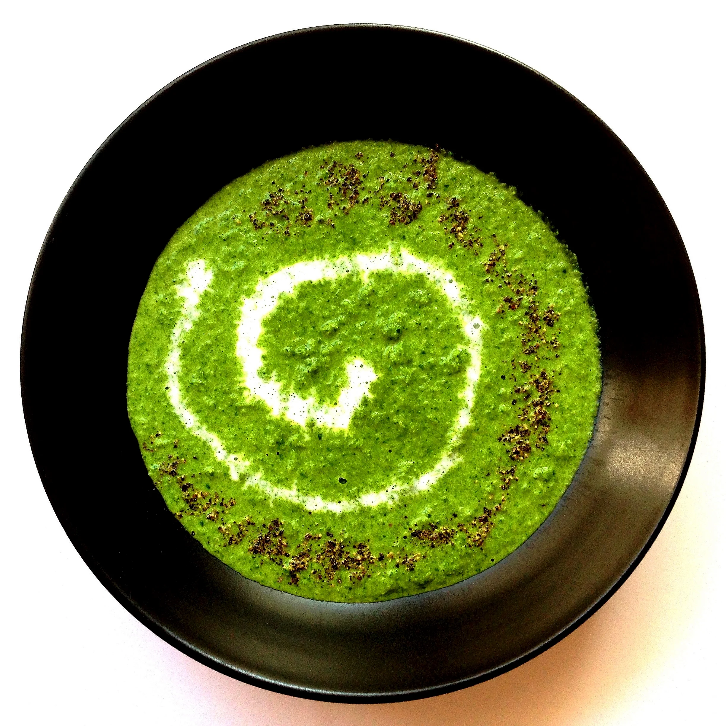 Creamy Broccoli and Spinach Soup